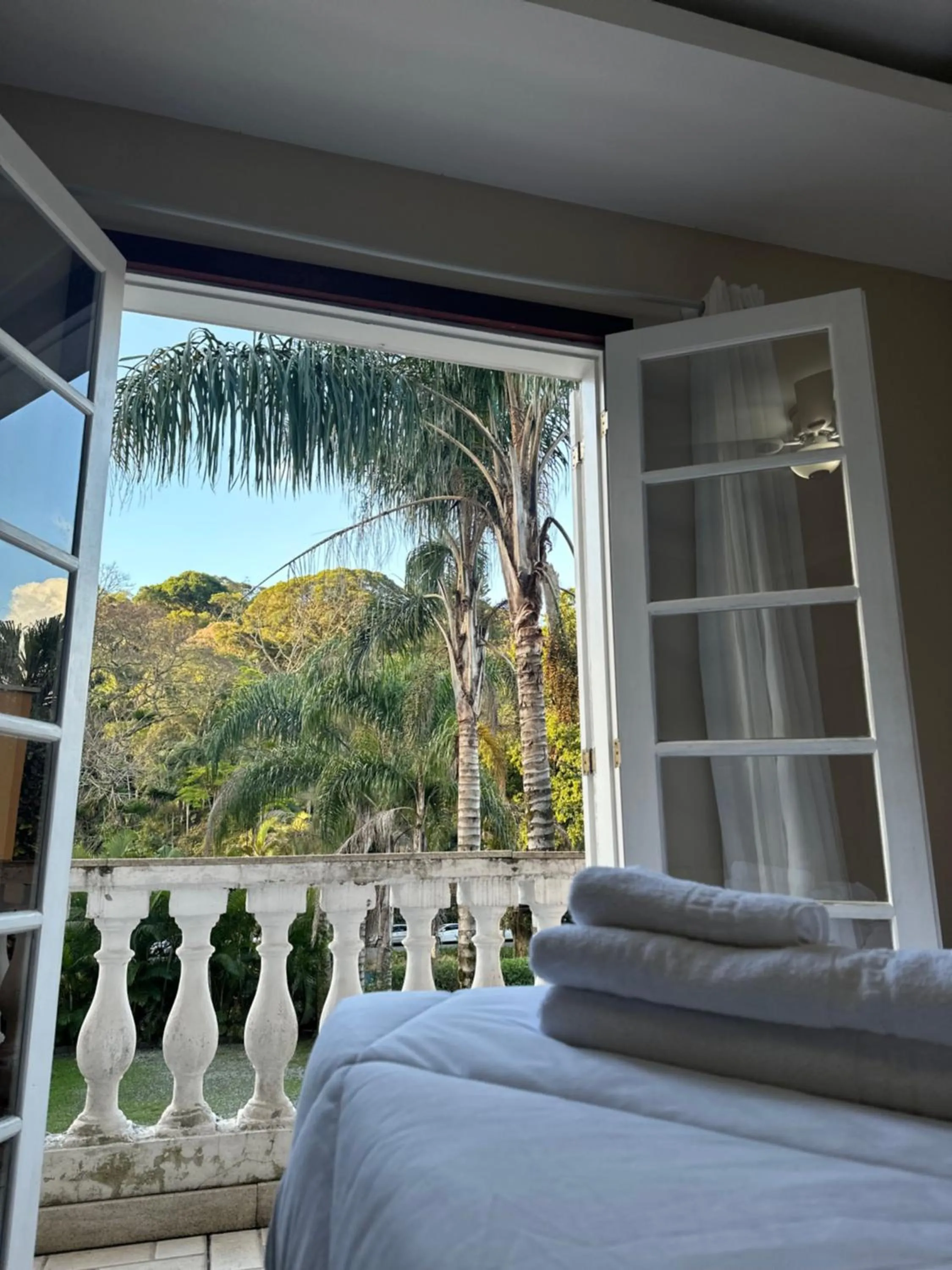 Bed in Pousada Crystal Palace