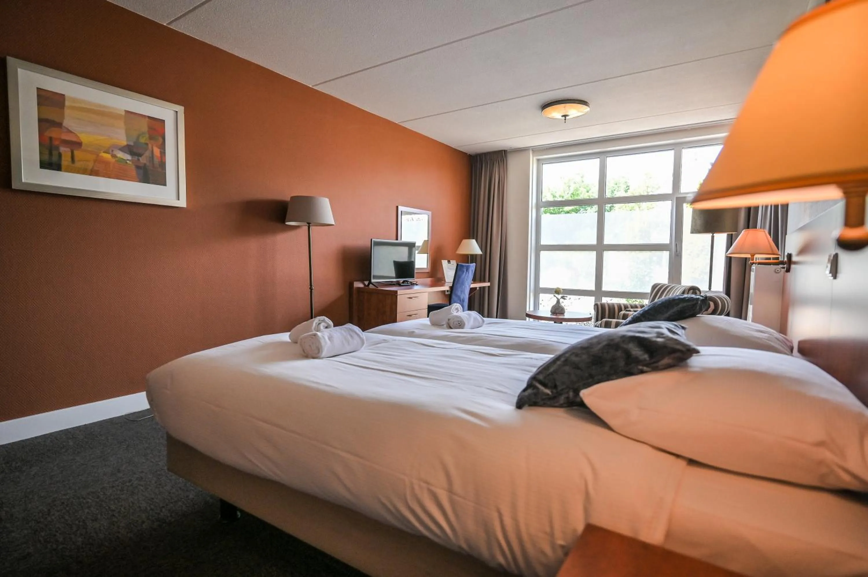 Bed in De Stobbe hotel & suites
