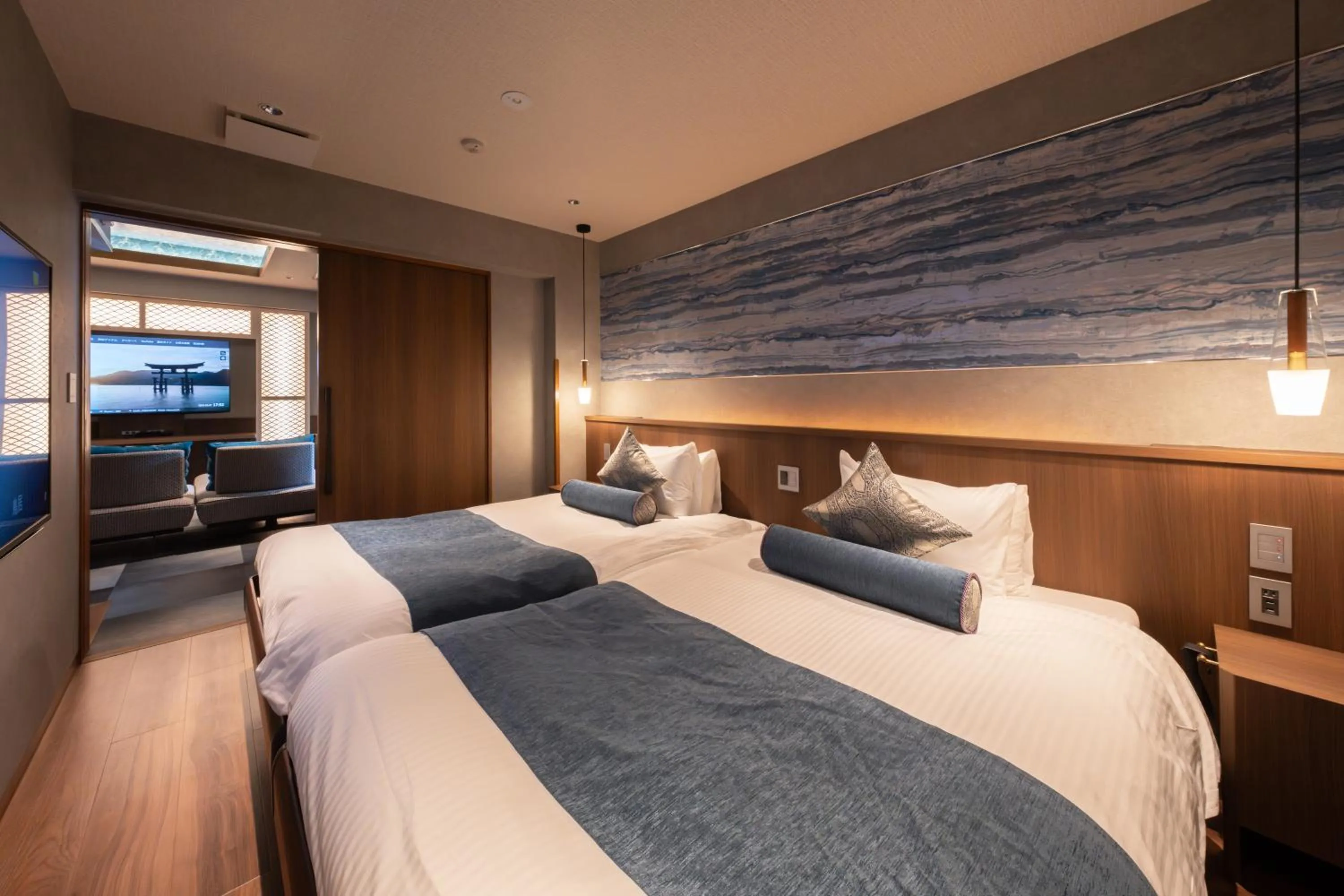 Bedroom, Bed in Kinsuikan