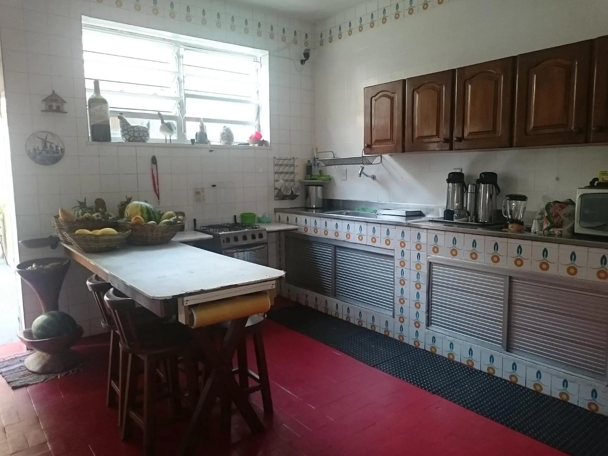 Kitchen or kitchenette in Hotel Pousada Acácia da Barra