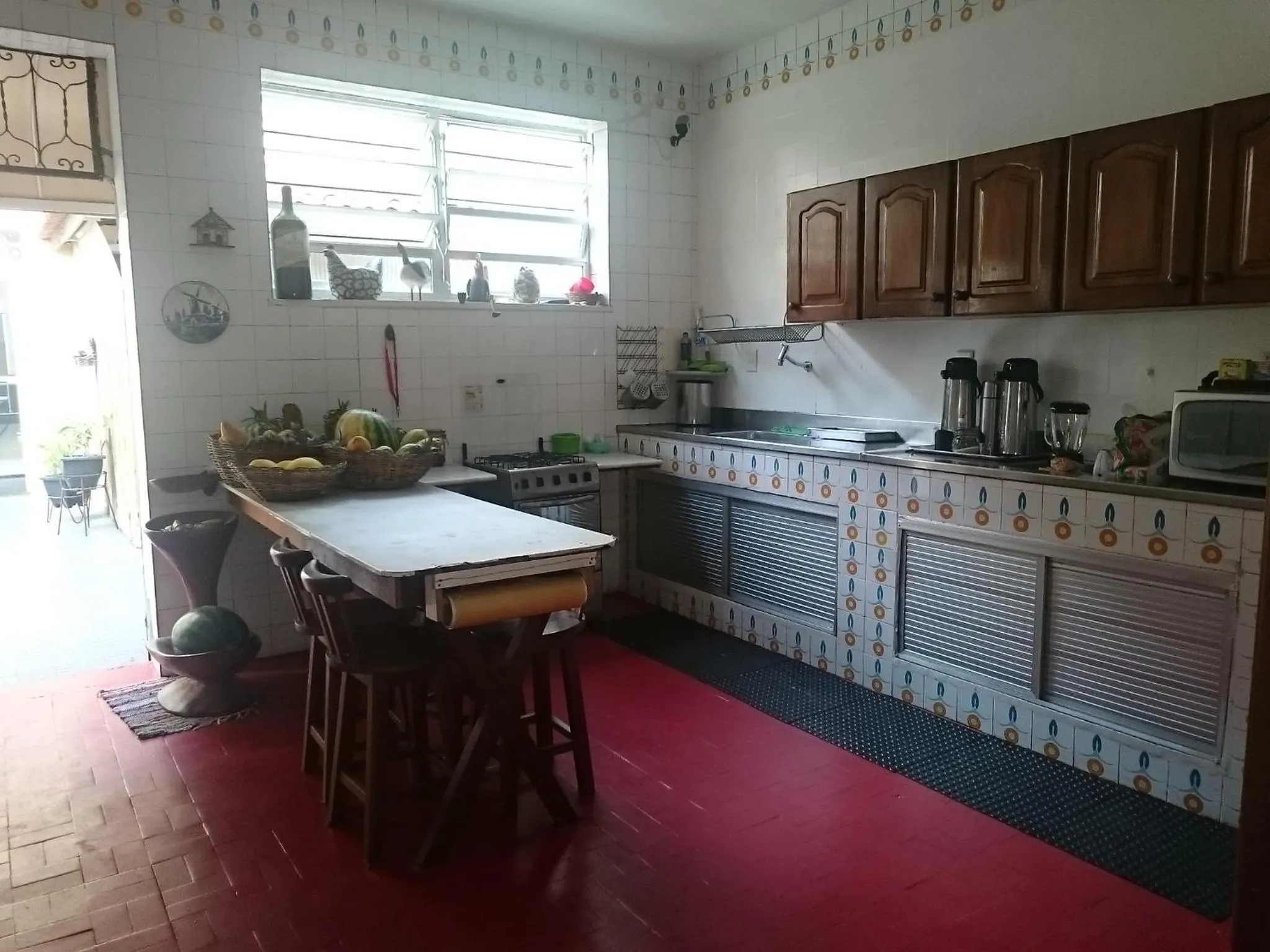Kitchen or kitchenette in Hotel Pousada Acácia da Barra