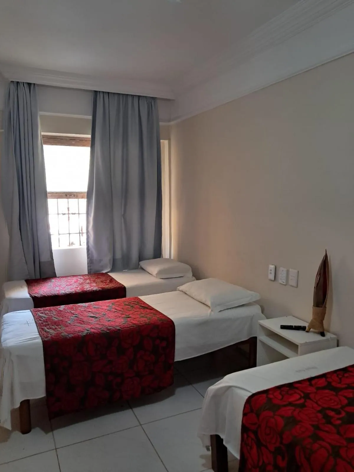 Bed in Hotel Pousada Acácia da Barra