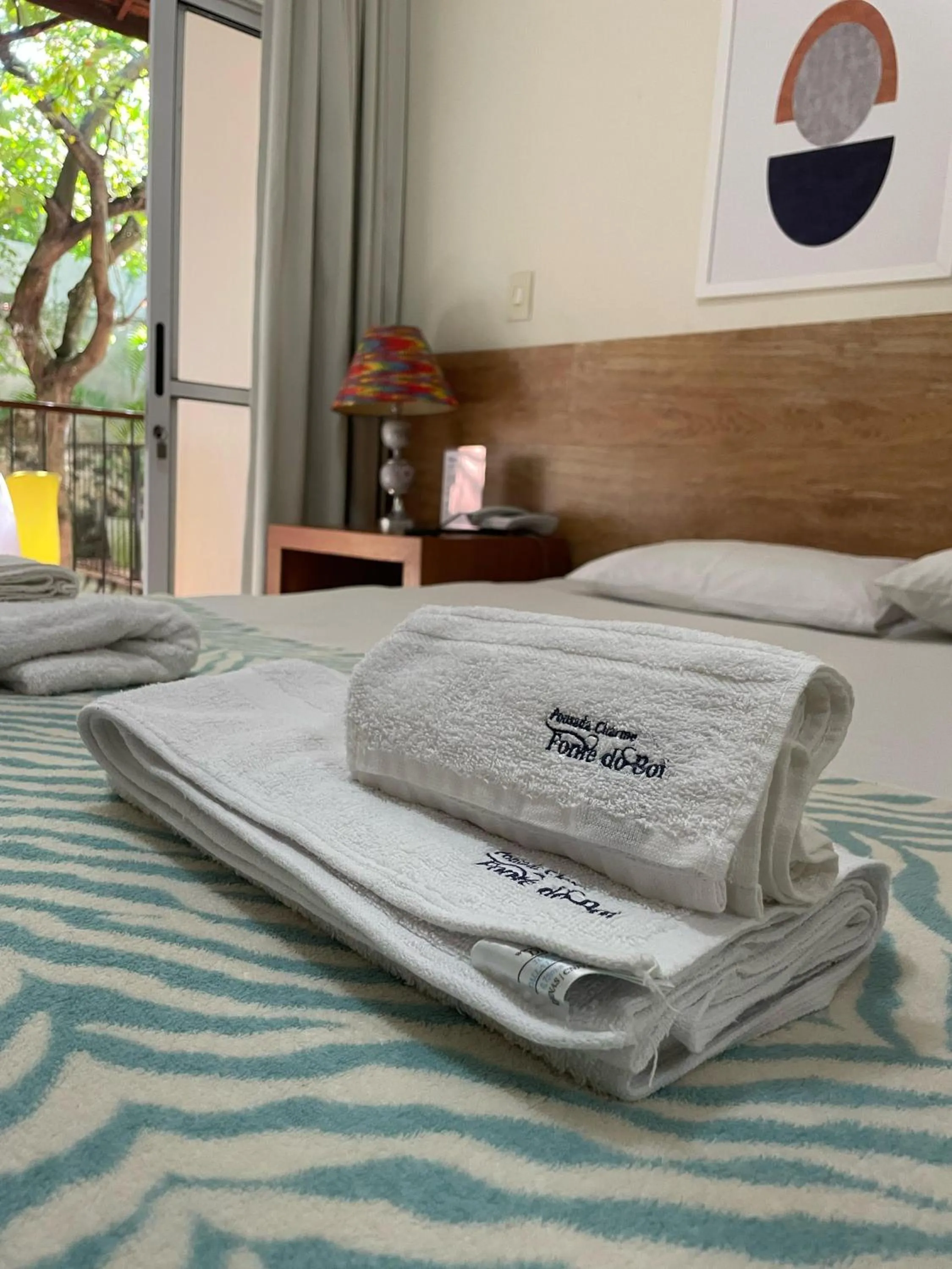 towels, Bed in Hotel Charme Fonte do Boi
