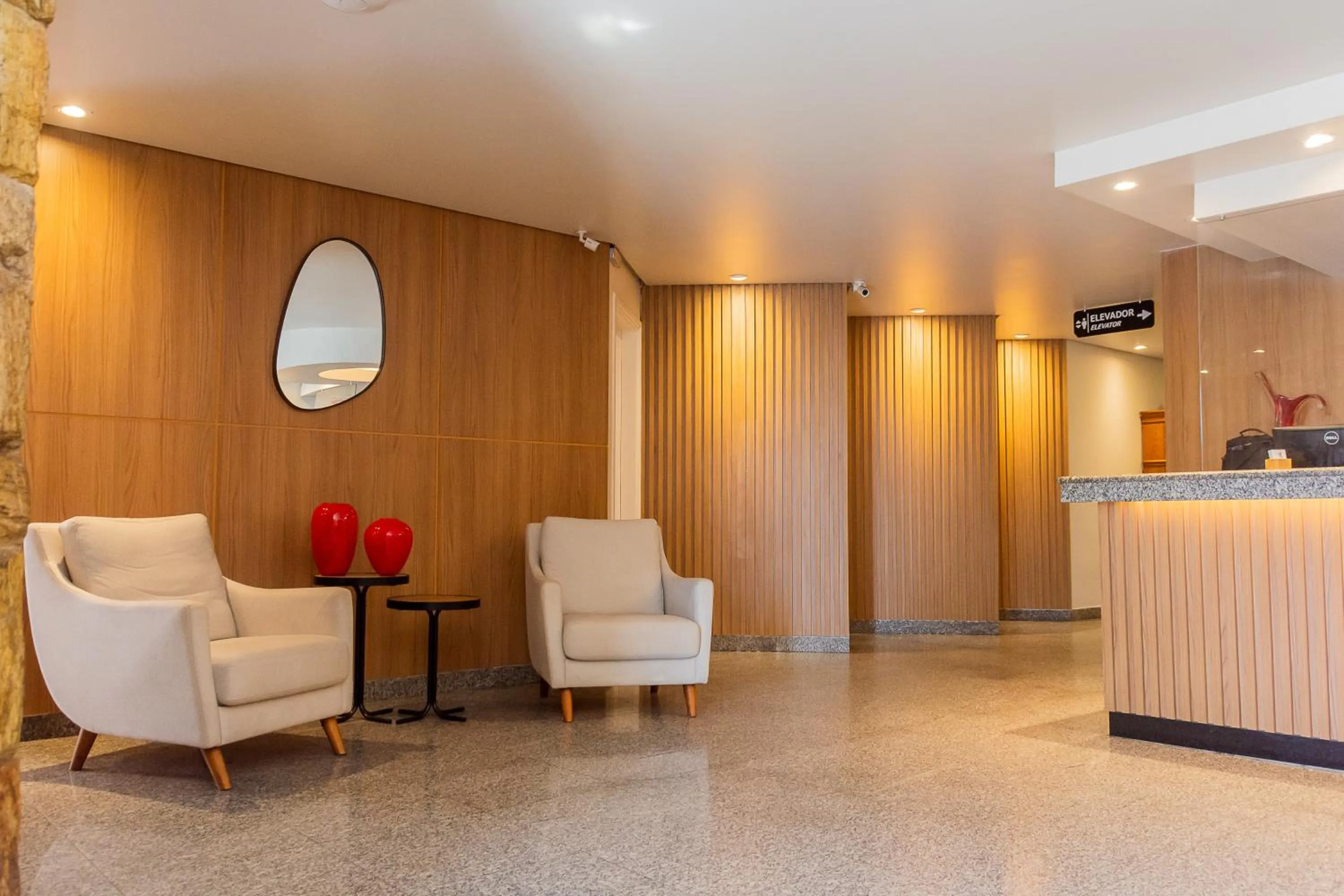 Lobby or reception in Fenix Hotel Pouso Alegre