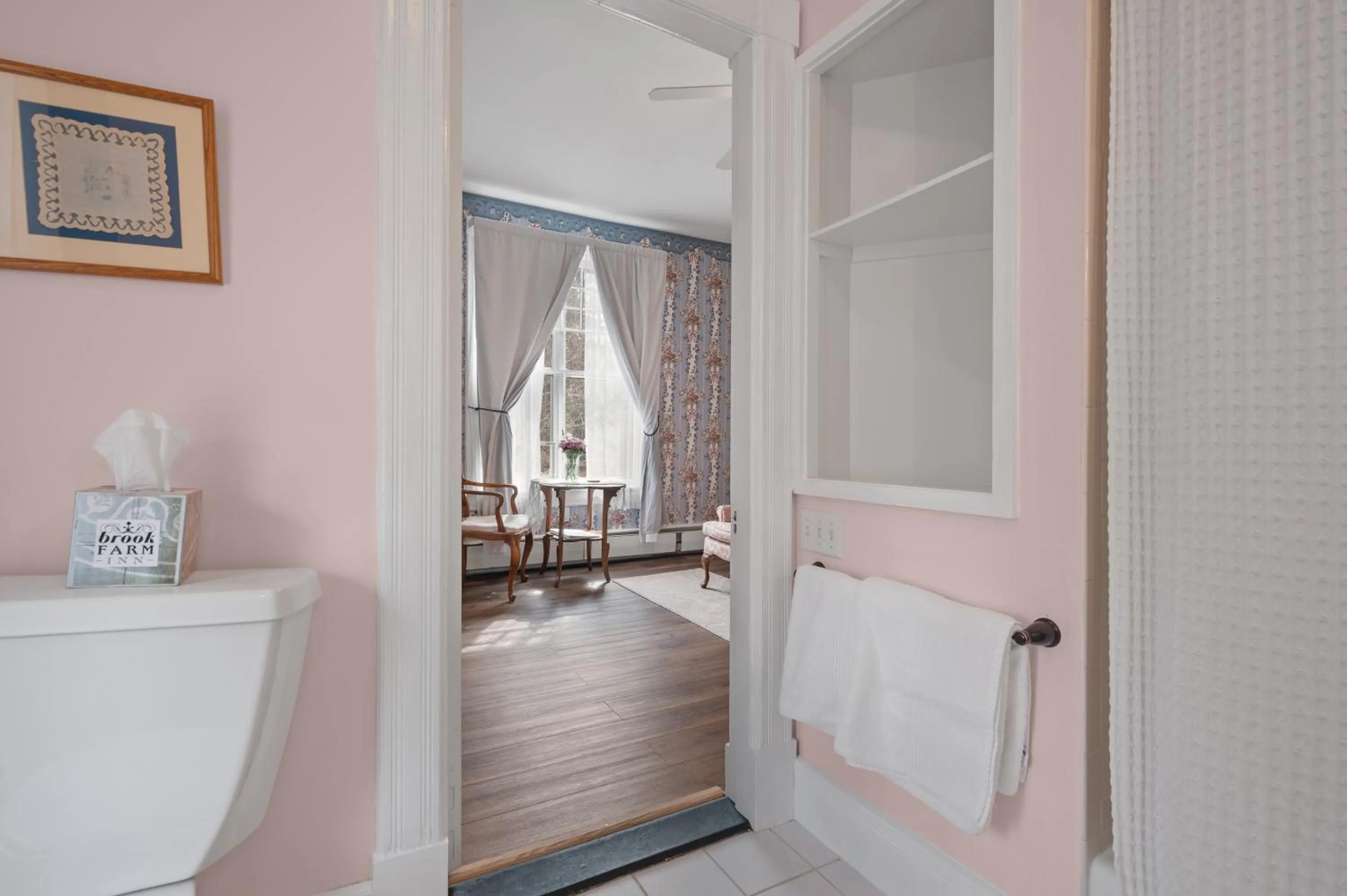 Bed in Brook Farm Inn