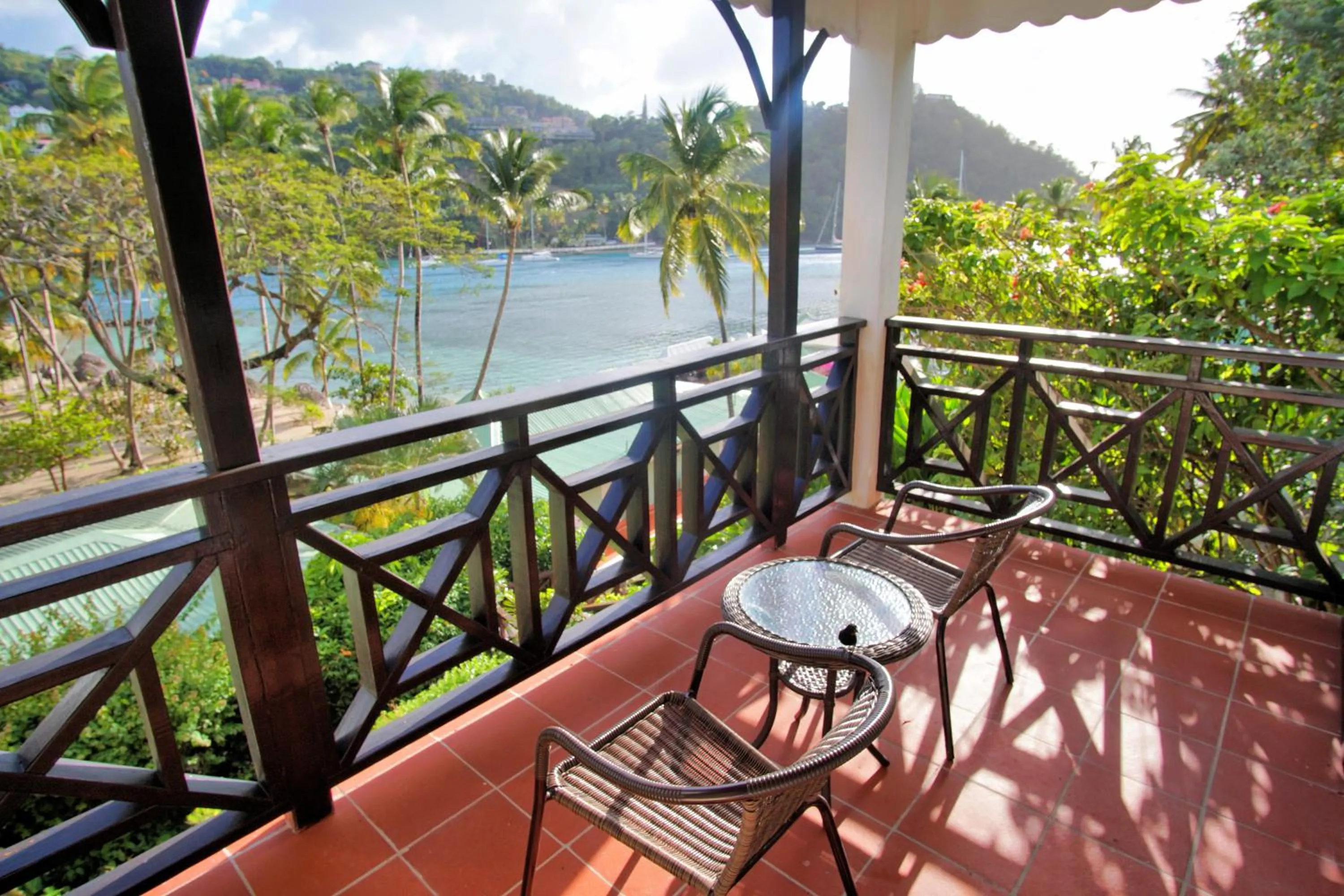 Balcony/Terrace in Marigot Beach Club & Dive Resort