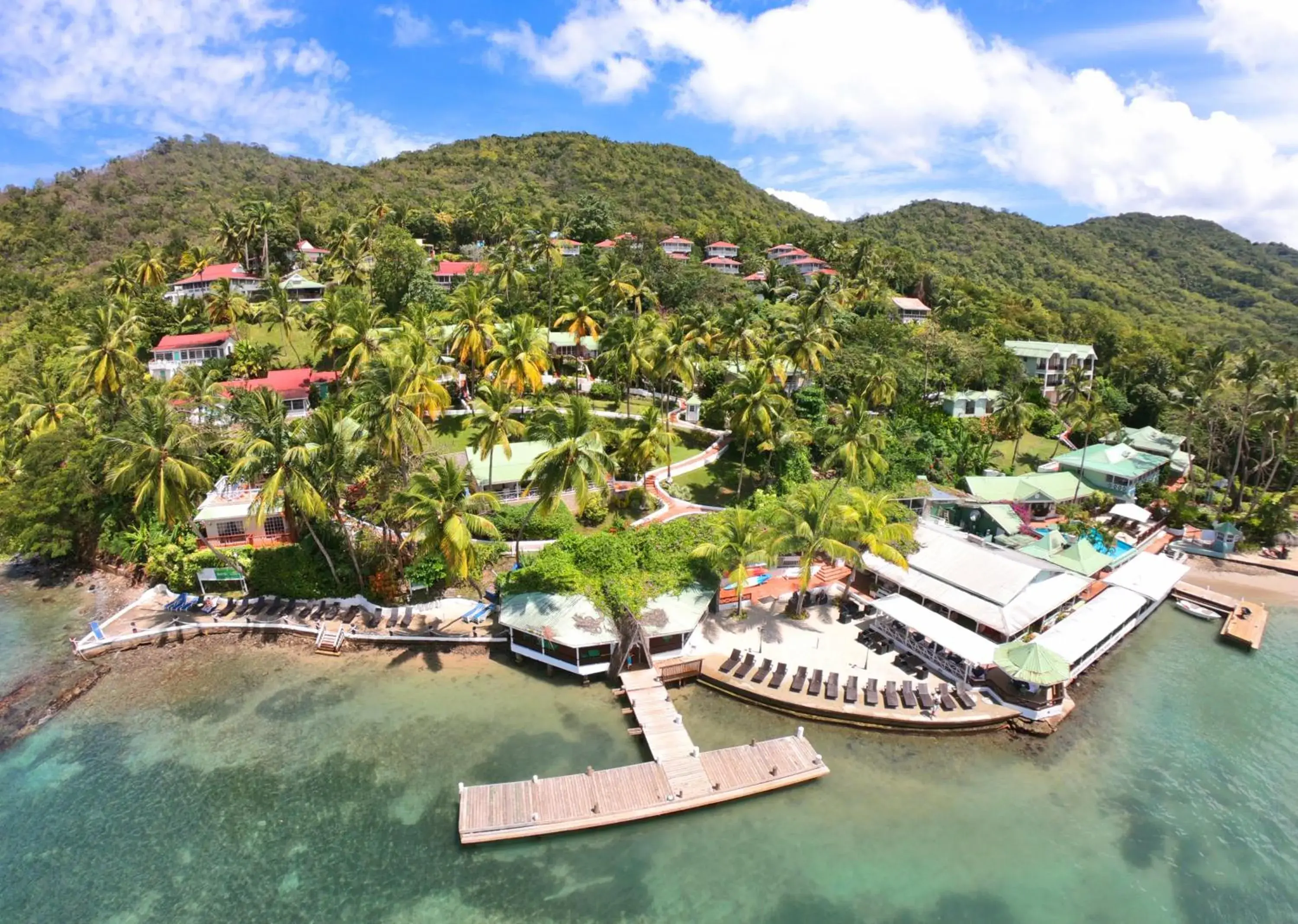 Bird's eye view in Marigot Beach Club & Dive Resort Bird's eye view in Marigot Beach Club & Dive Resort