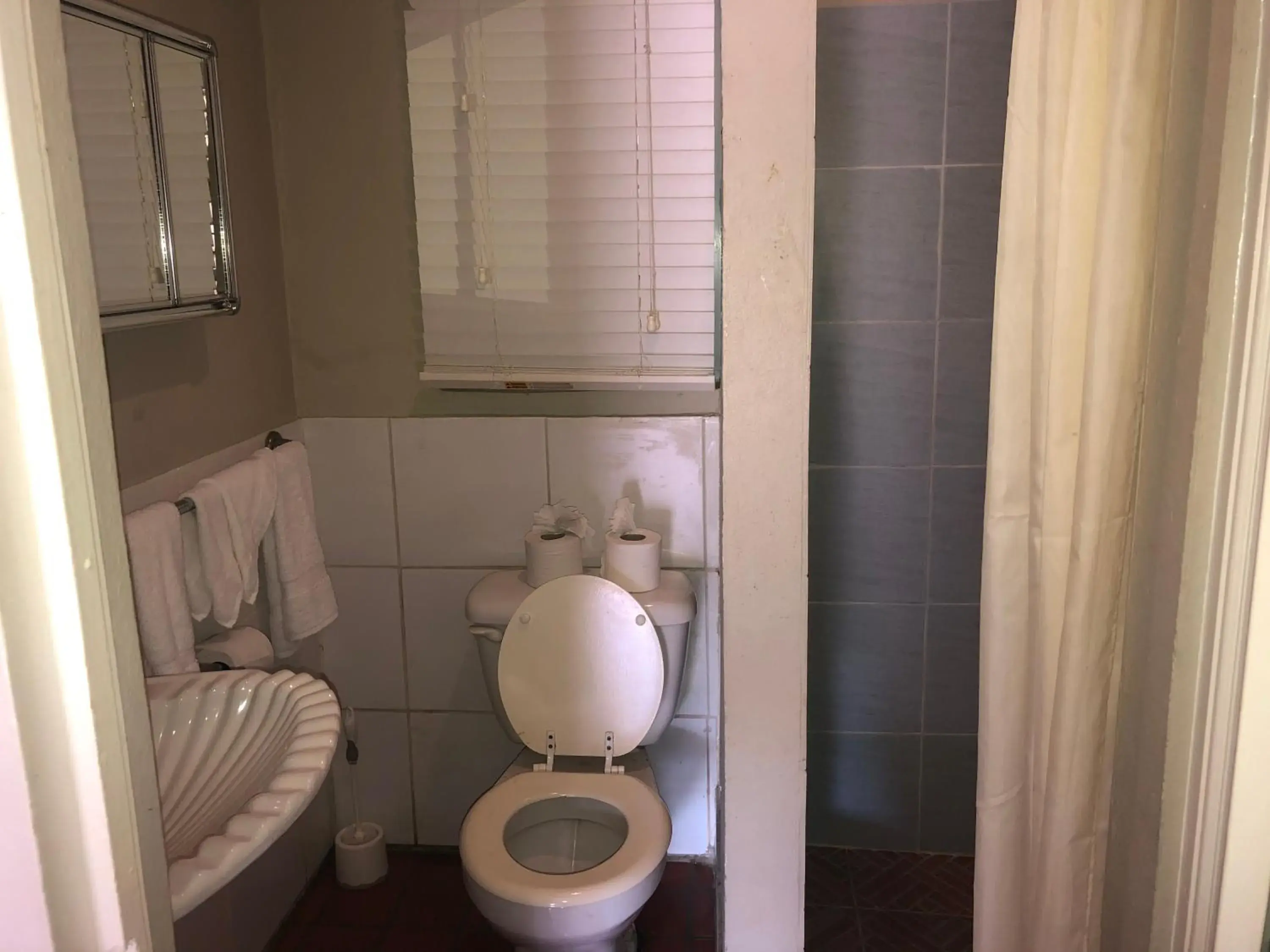 Bathroom in Marigot Beach Club & Dive Resort Bathroom in Marigot Beach Club & Dive Resort