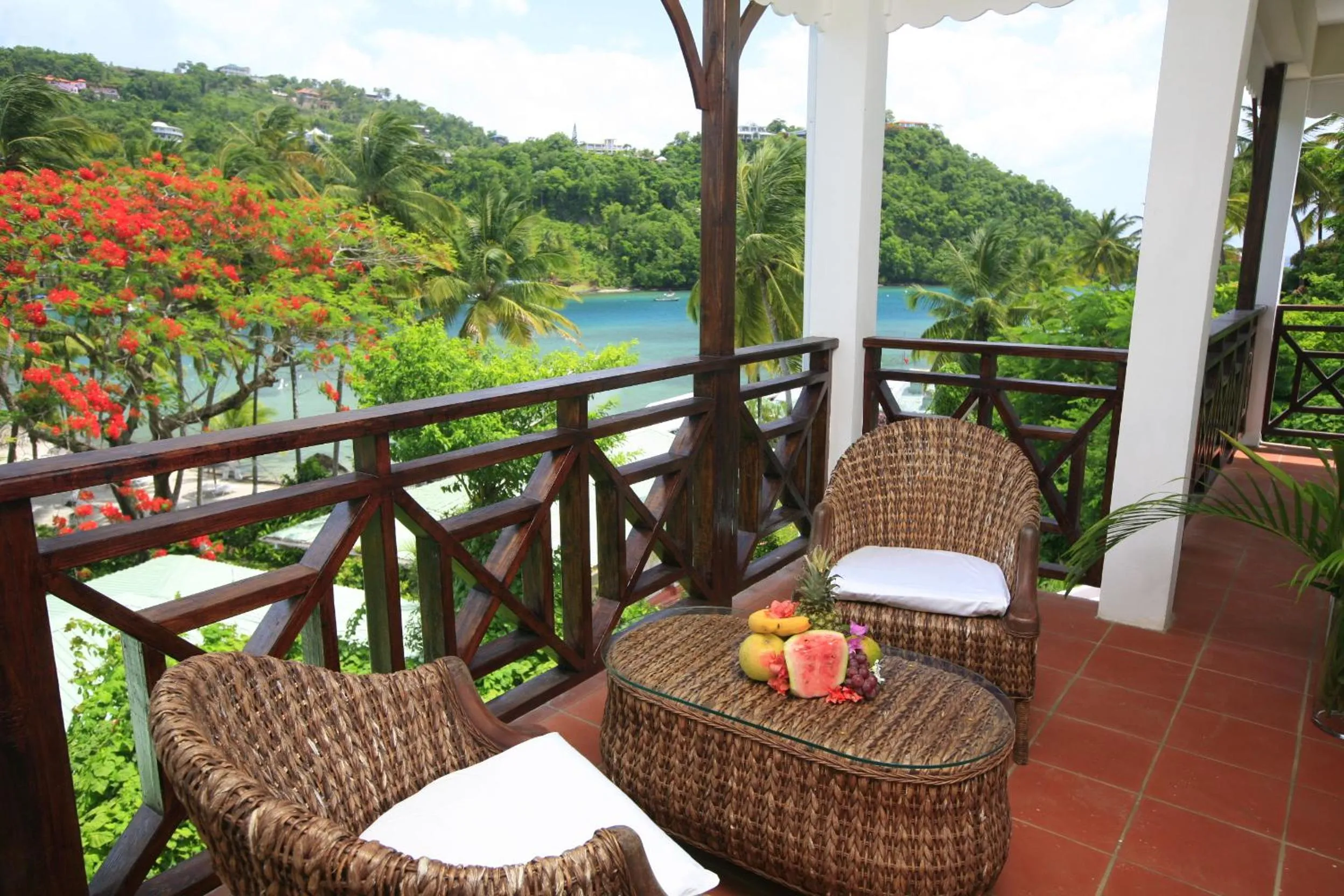 Balcony/Terrace in Marigot Beach Club & Dive Resort