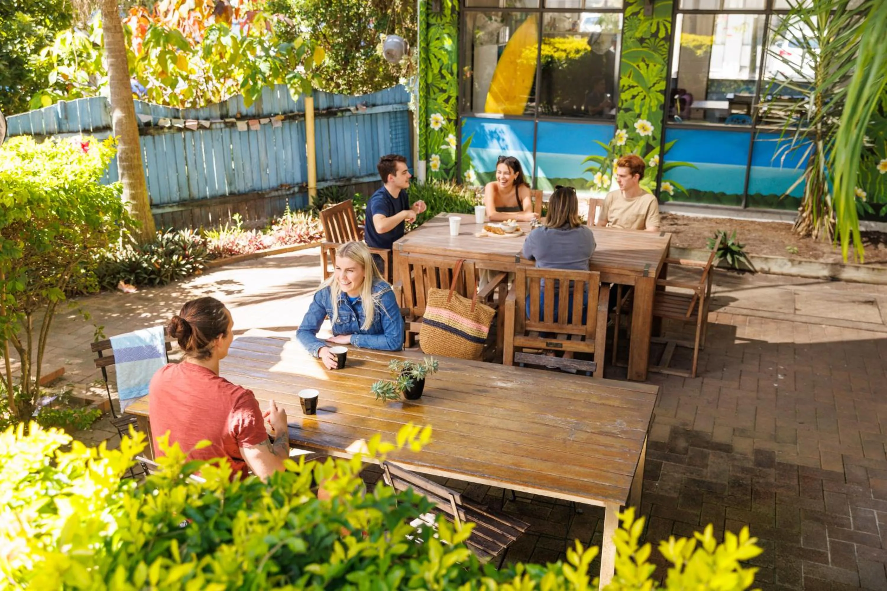 Dining area in YHA Coolangatta Gold Coast