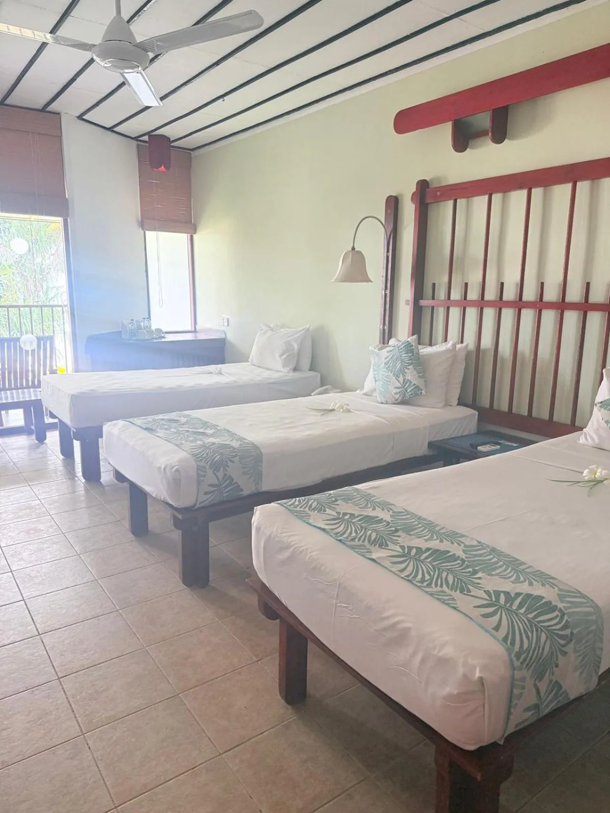 Bed in Koggala Beach Hotel