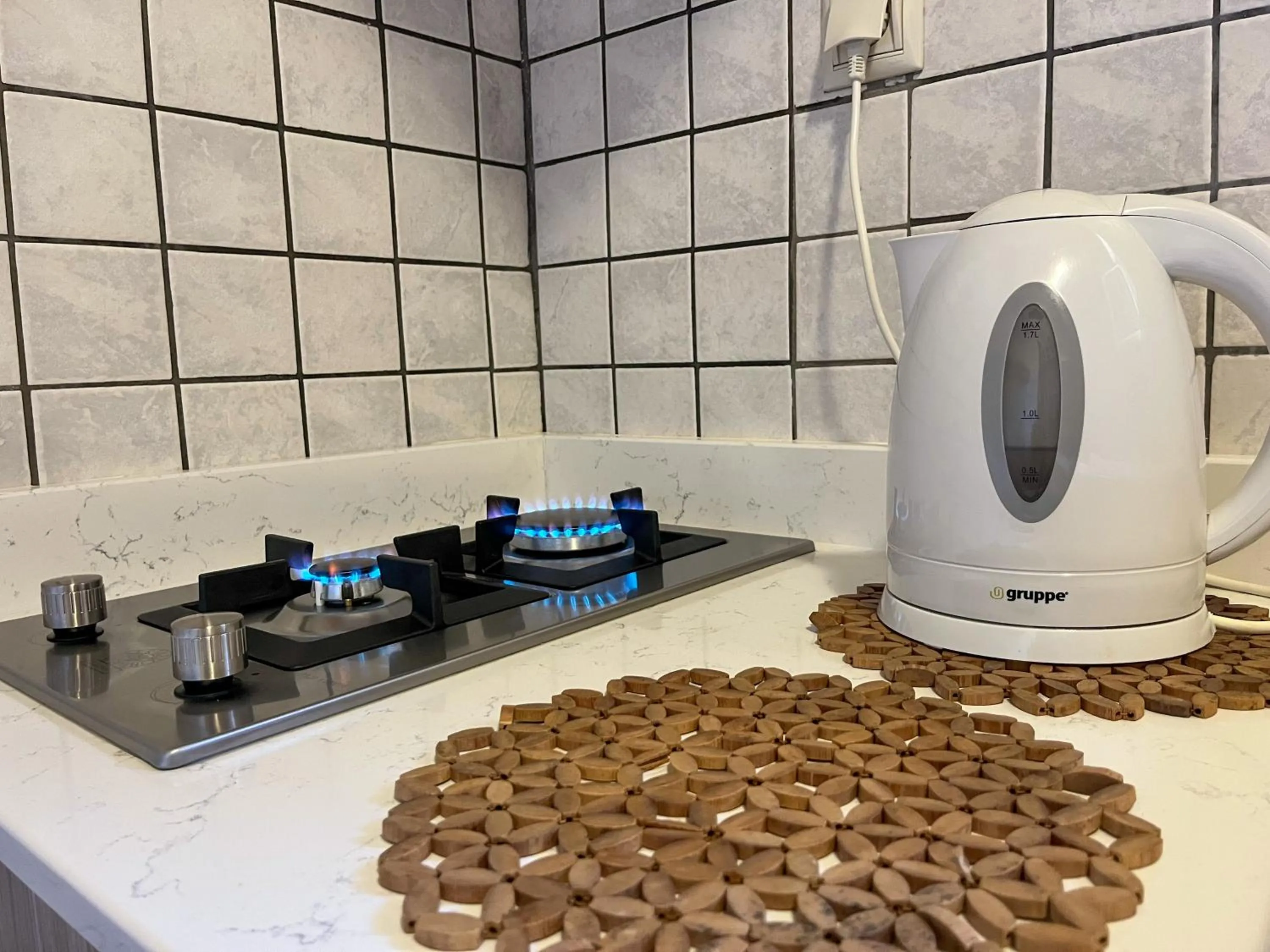 kitchen in Pettas Apartments