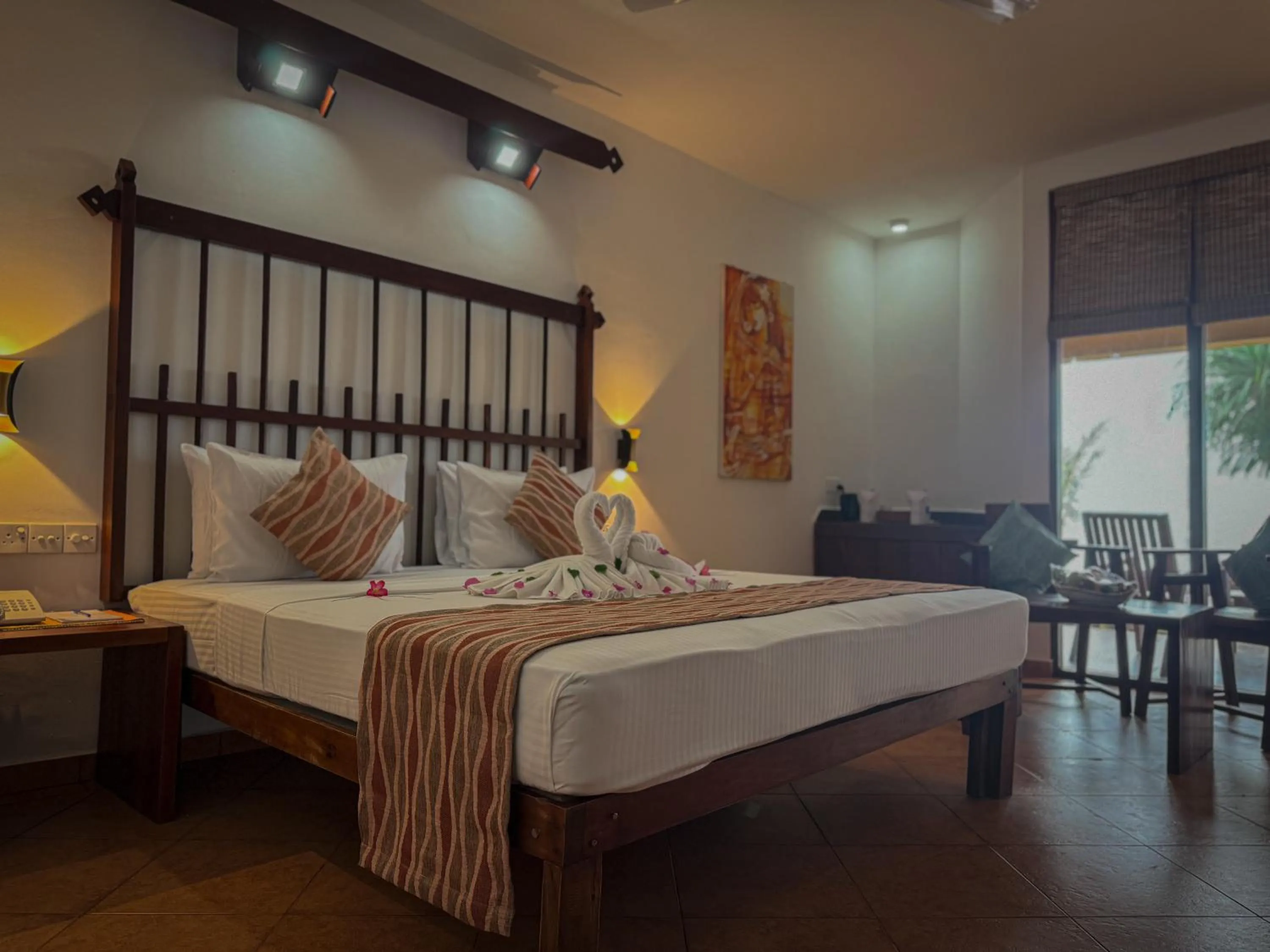 Bed in The Long Beach Resort & Spa