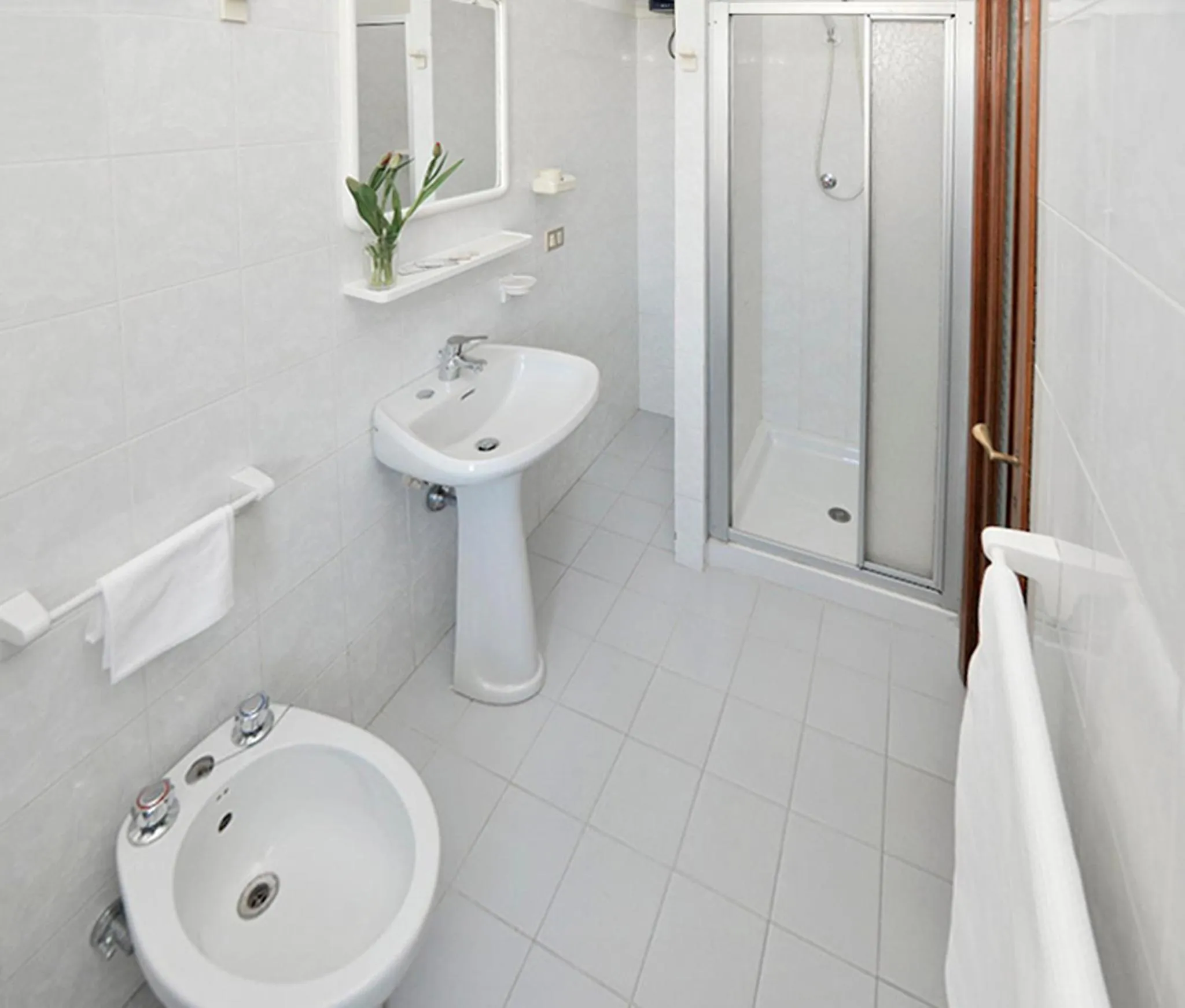 Shower in Hotel Bacco Rooms and Breakfast