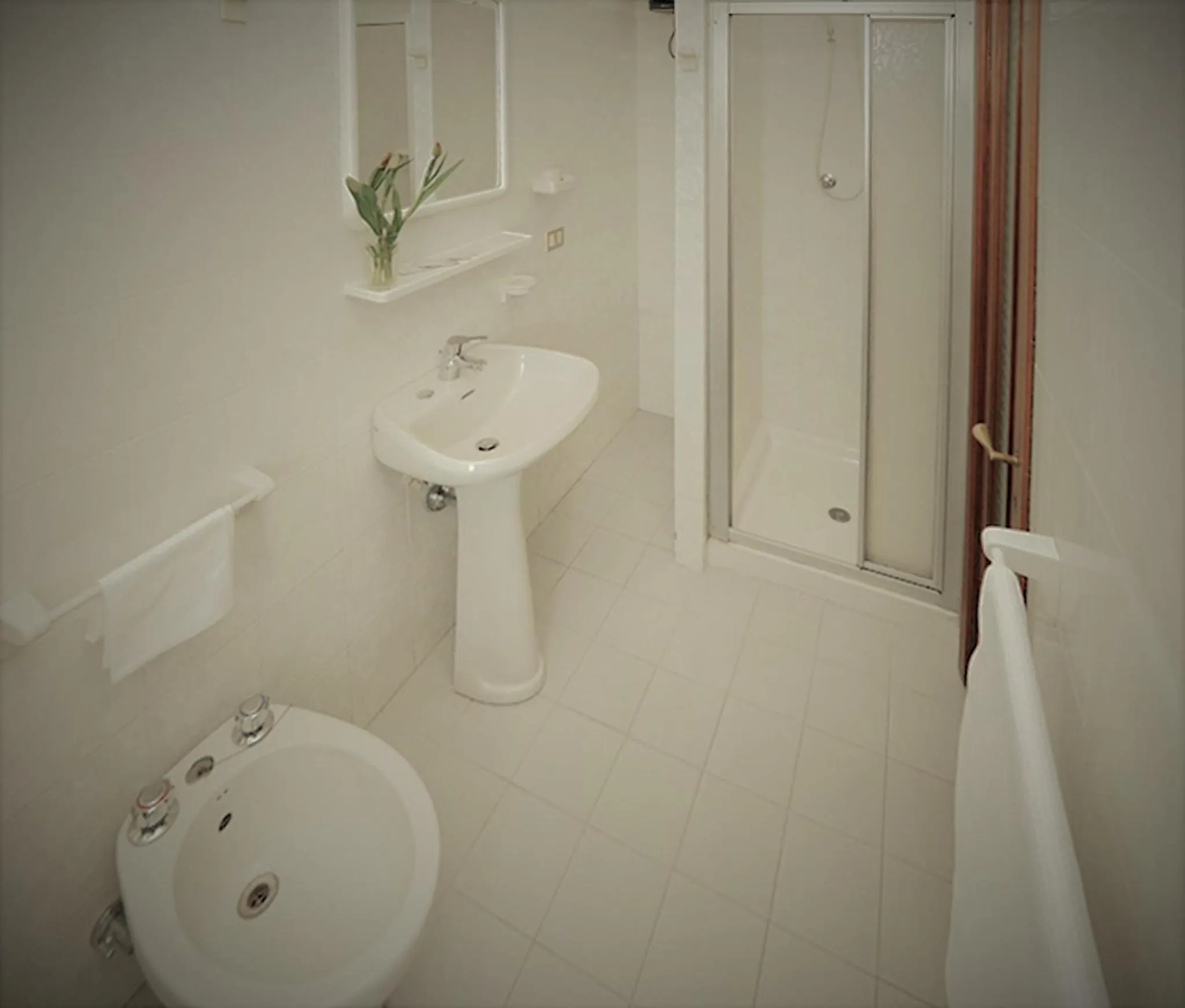 Shower in Hotel Bacco Rooms and Breakfast