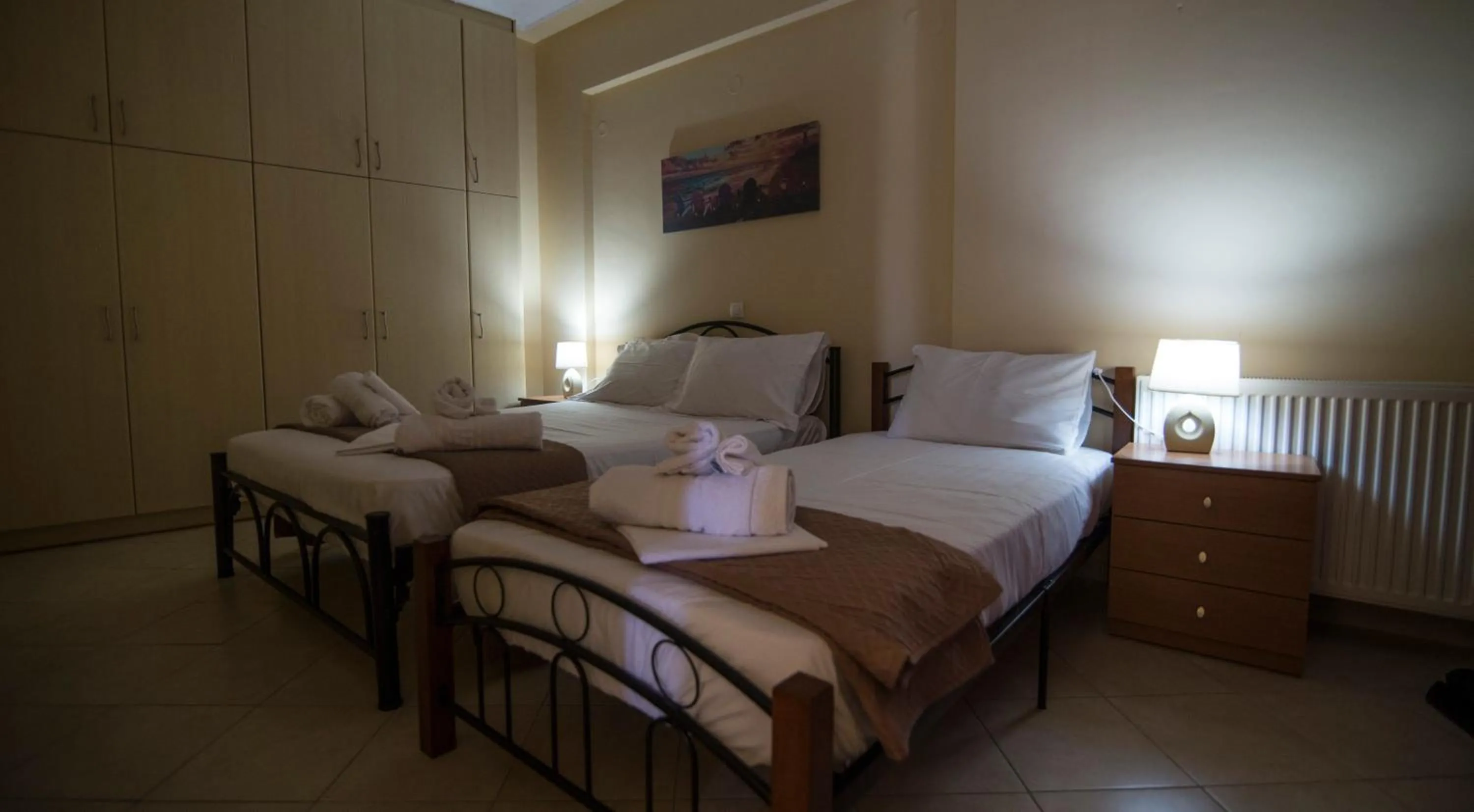 Bed in Anna Apartment Preveza