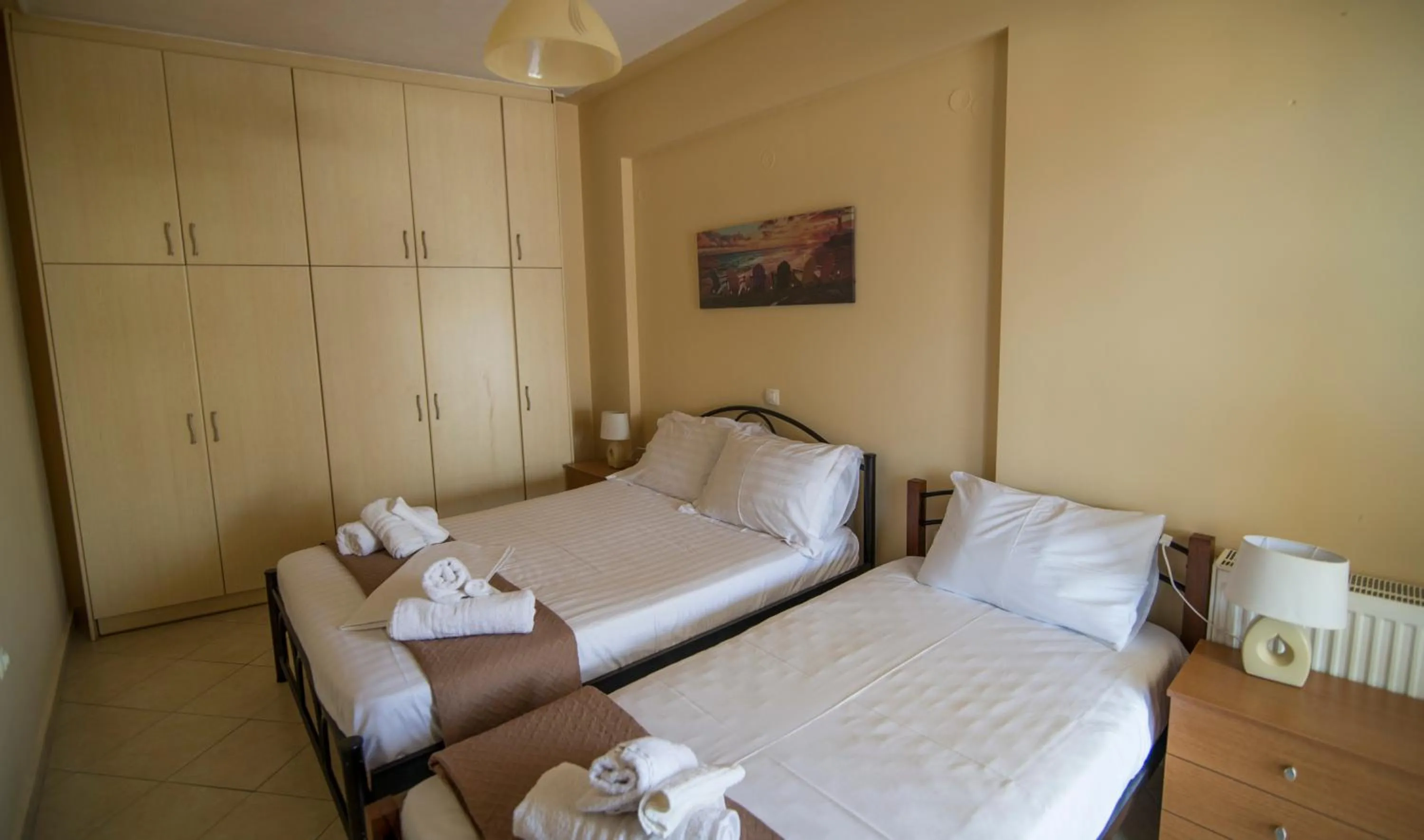 Bed in Anna Apartment Preveza