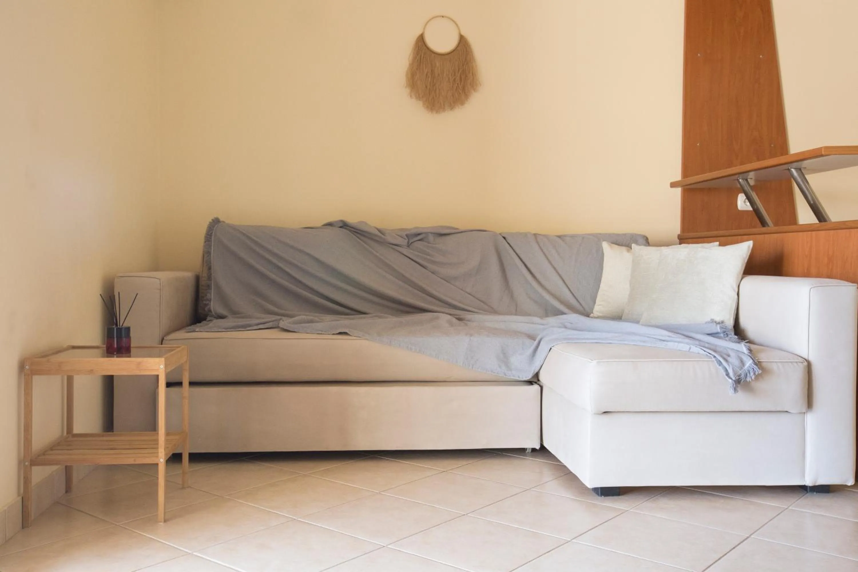 Seating area in Liostasi Retreat