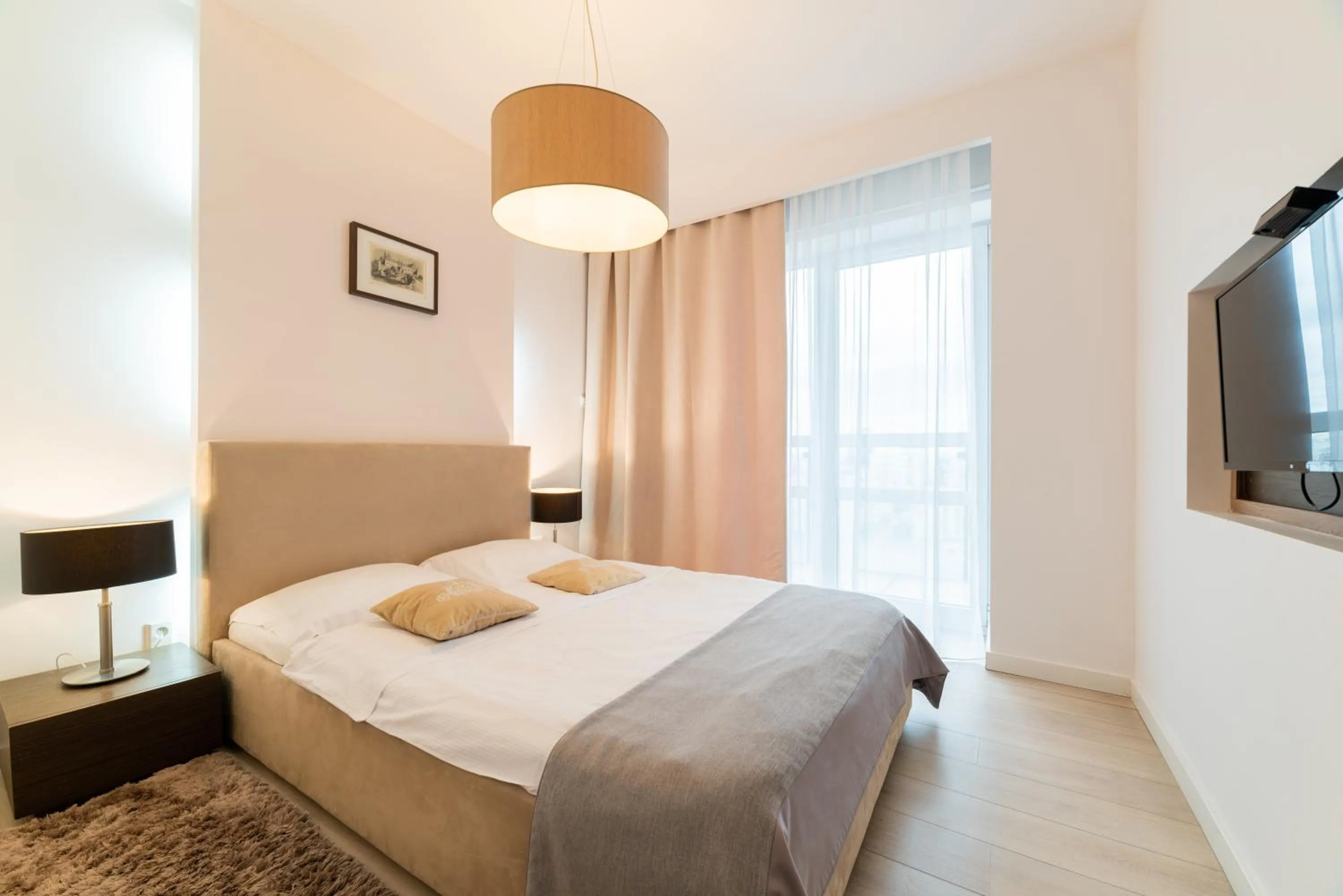 Bedroom, Bed in Platinum Towers E-Apartments