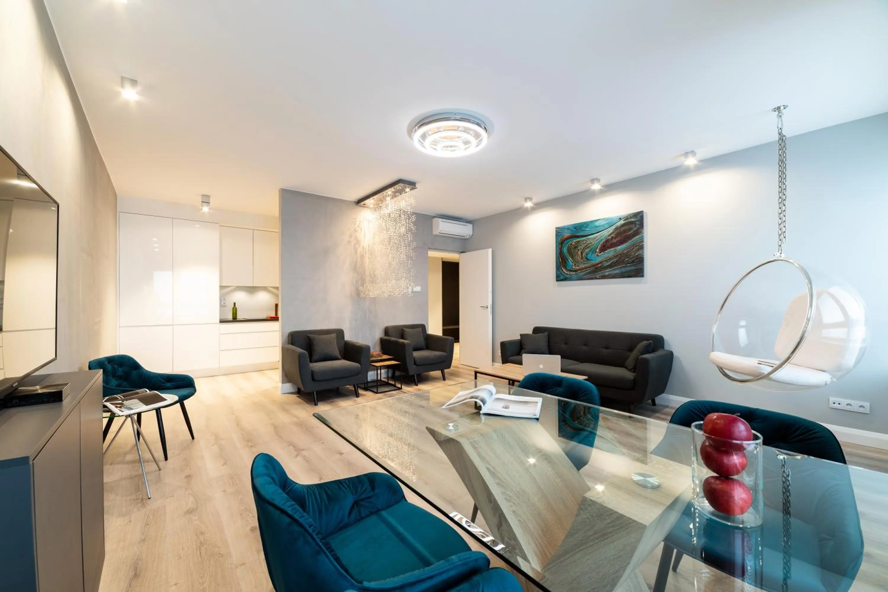 Living room in Platinum Towers E-Apartments