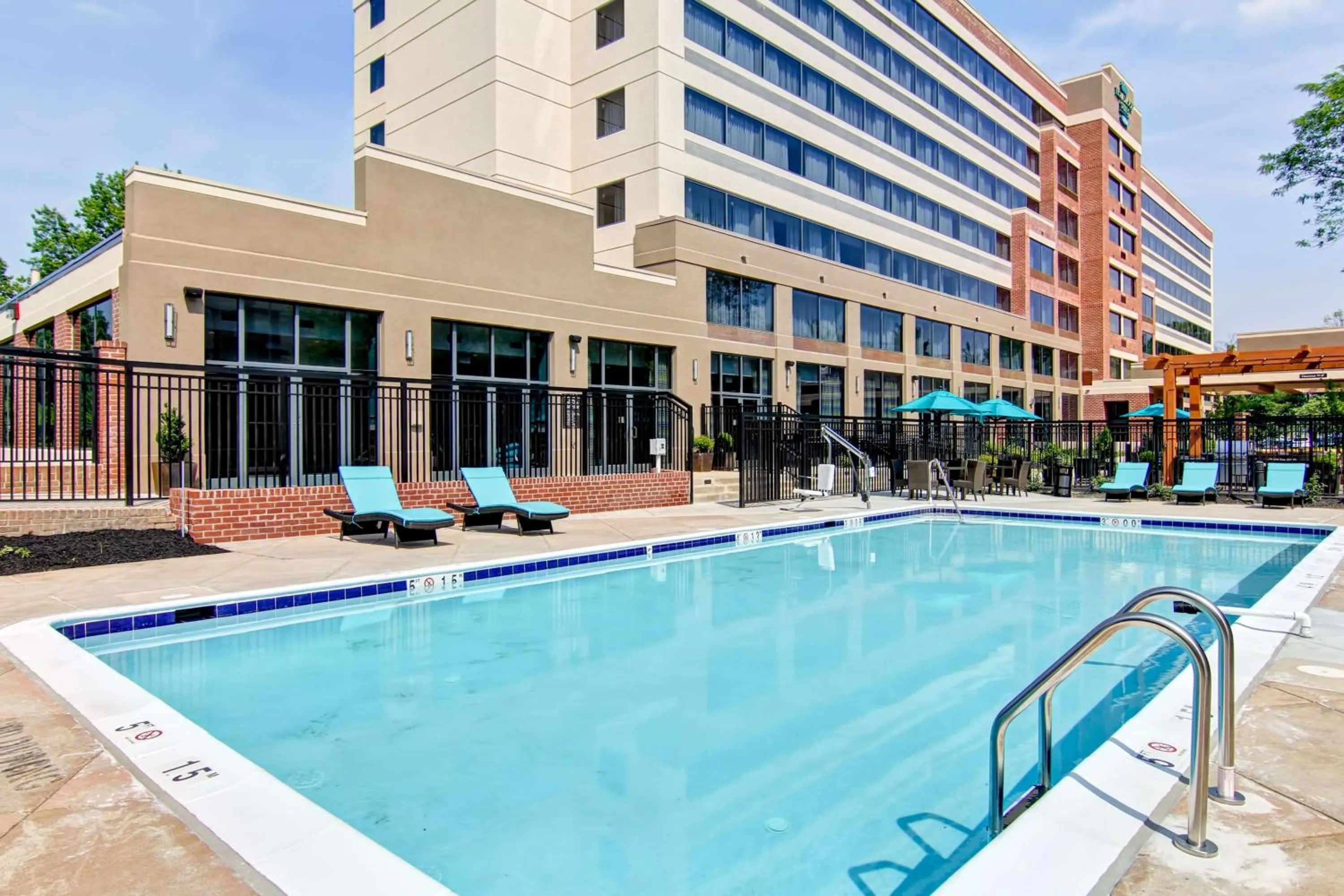 Pool view in Homewood Suites by Hilton Gaithersburg/Washington, DC North