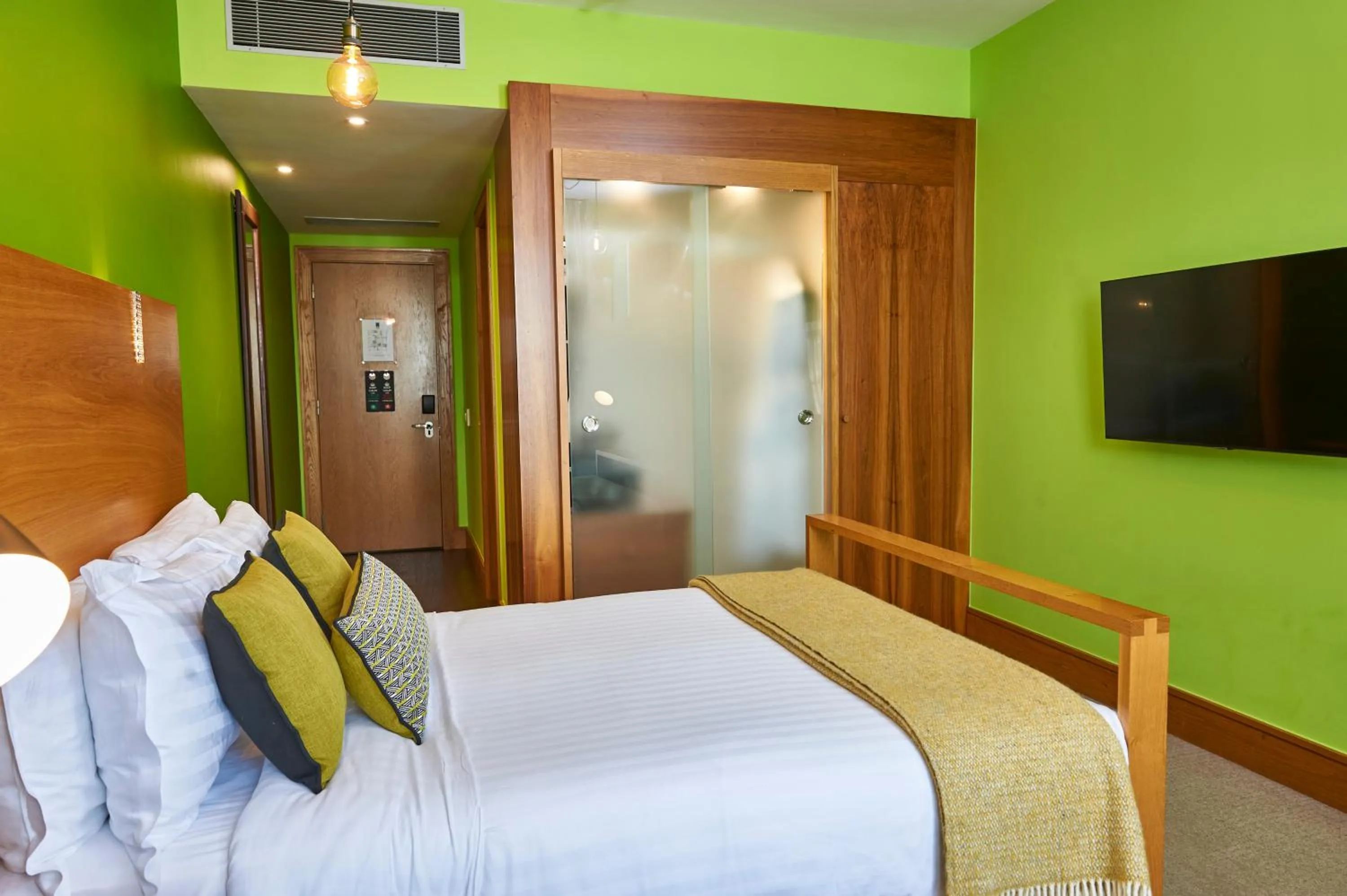 Photo of the whole room, Bed in The Megaro Hotel - Kings Cross St Pancras, London