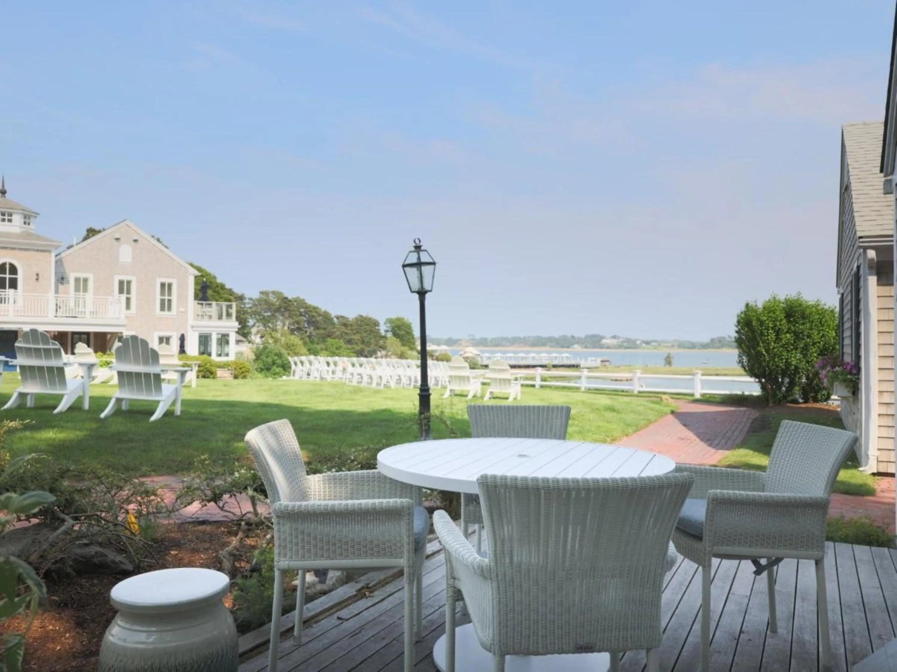 Dining area in Wequassett Resort and Golf Club