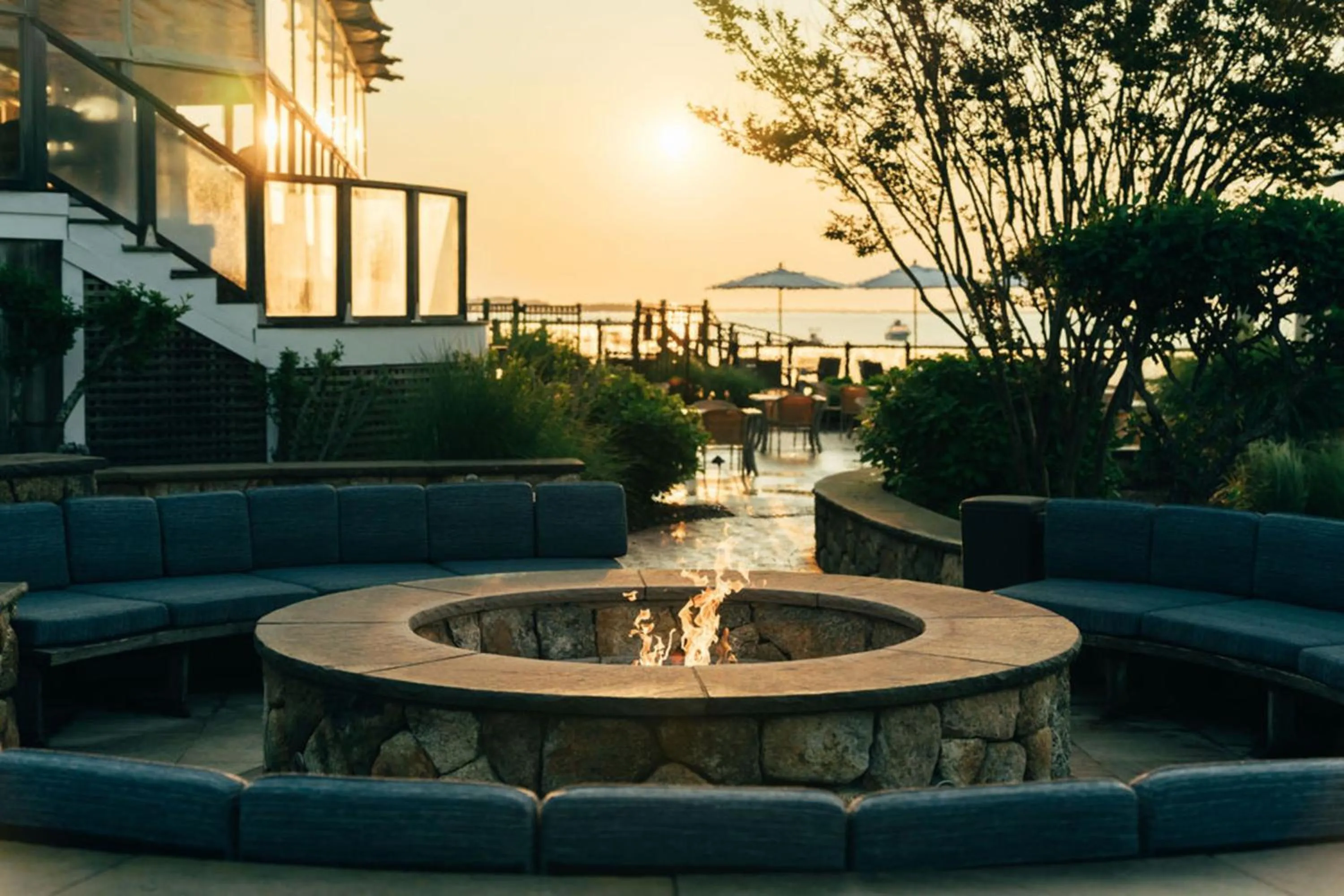 Patio in Wequassett Resort and Golf Club