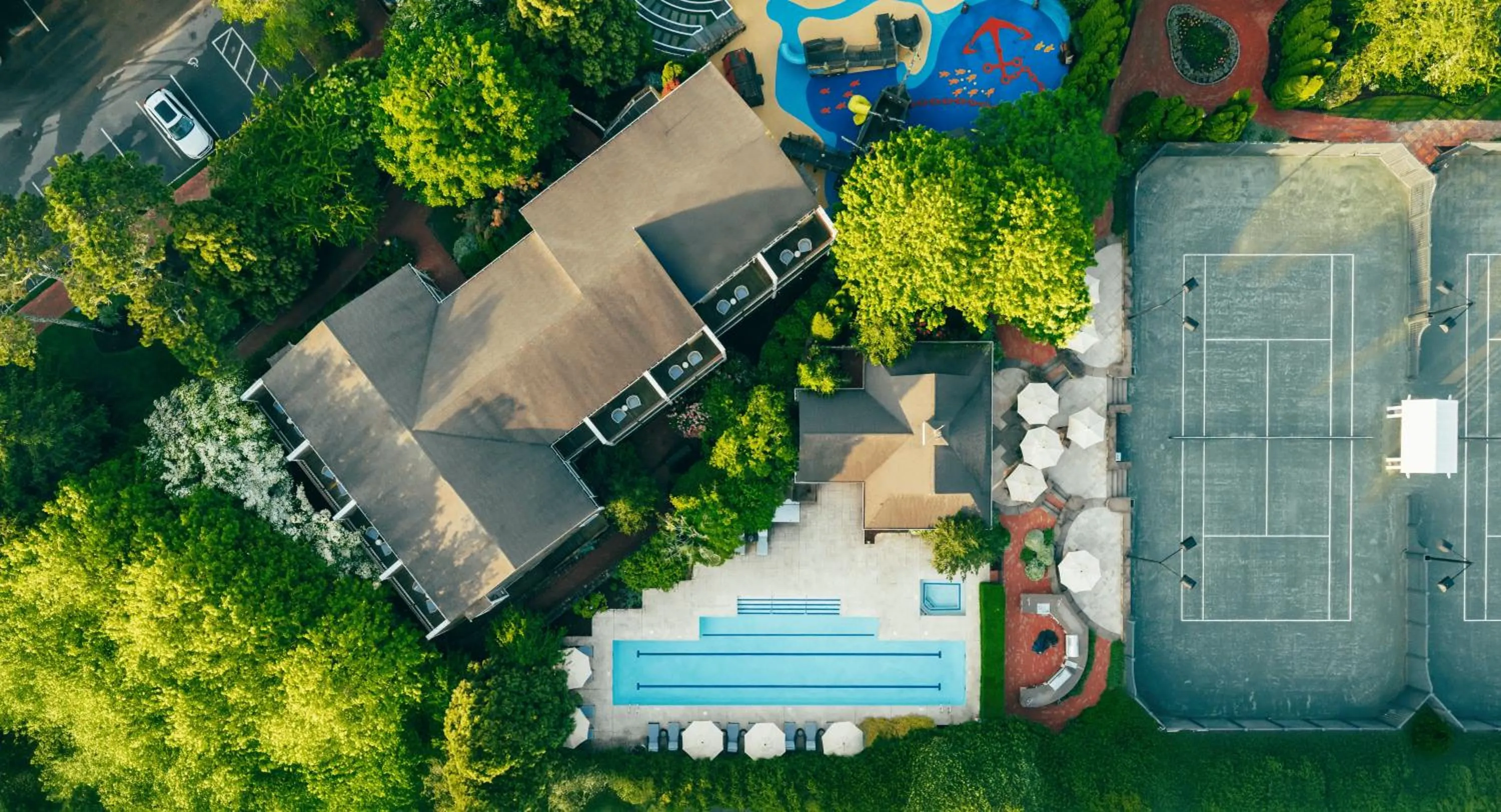 Property building in Wequassett Resort and Golf Club