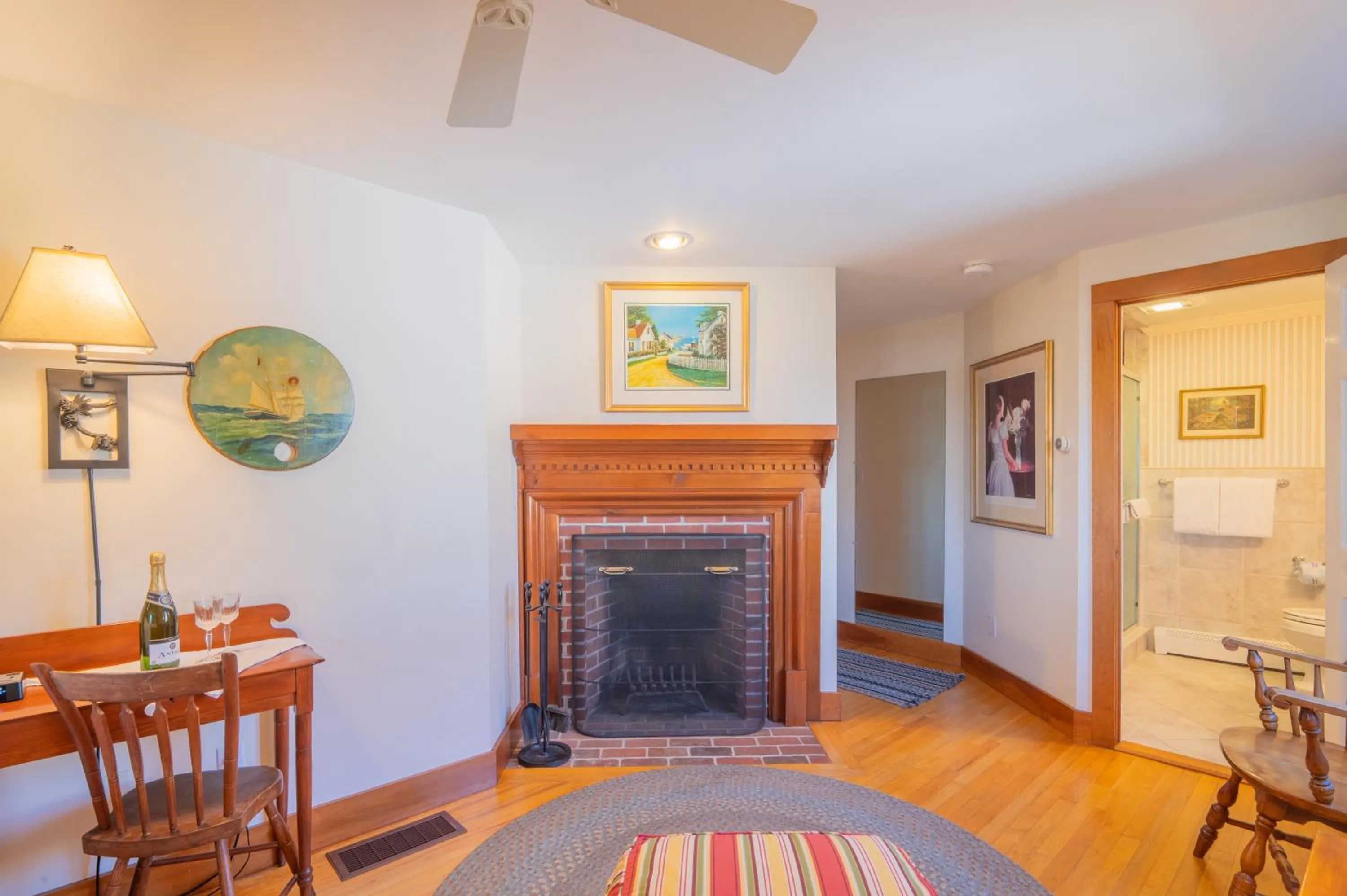 fireplace in Winstead Beach Resort