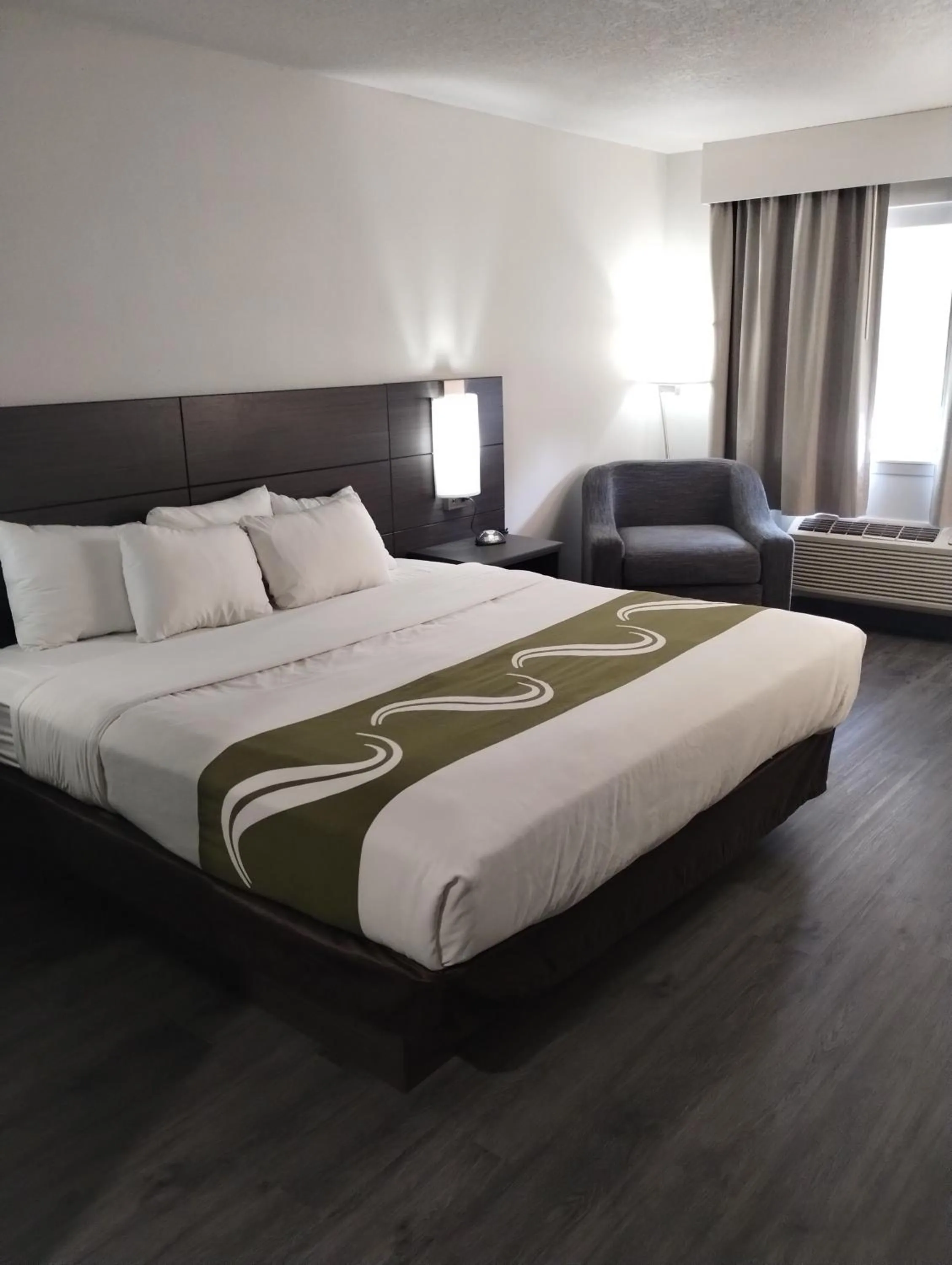 Bed in Quality Inn & Suites Wilsonville