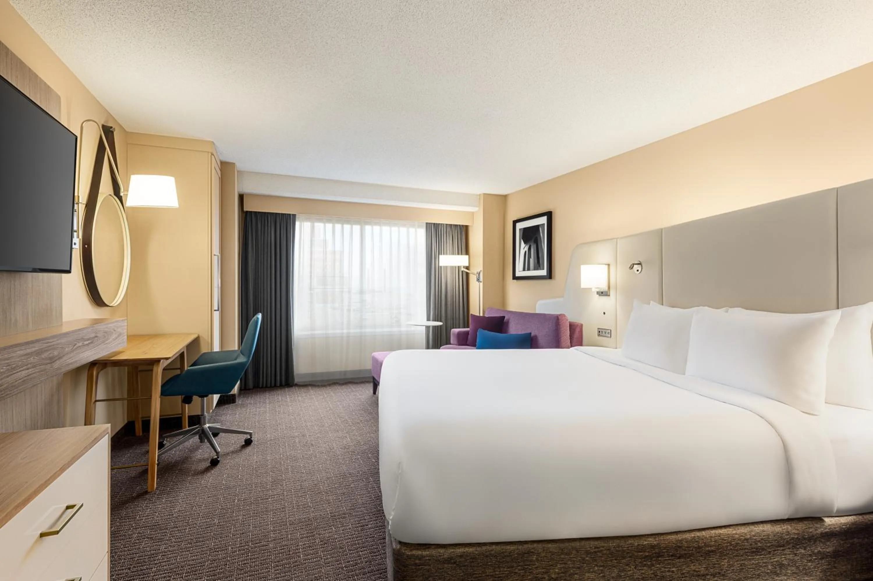 Bed in Crowne Plaza Cleveland at Playhouse Square by IHG