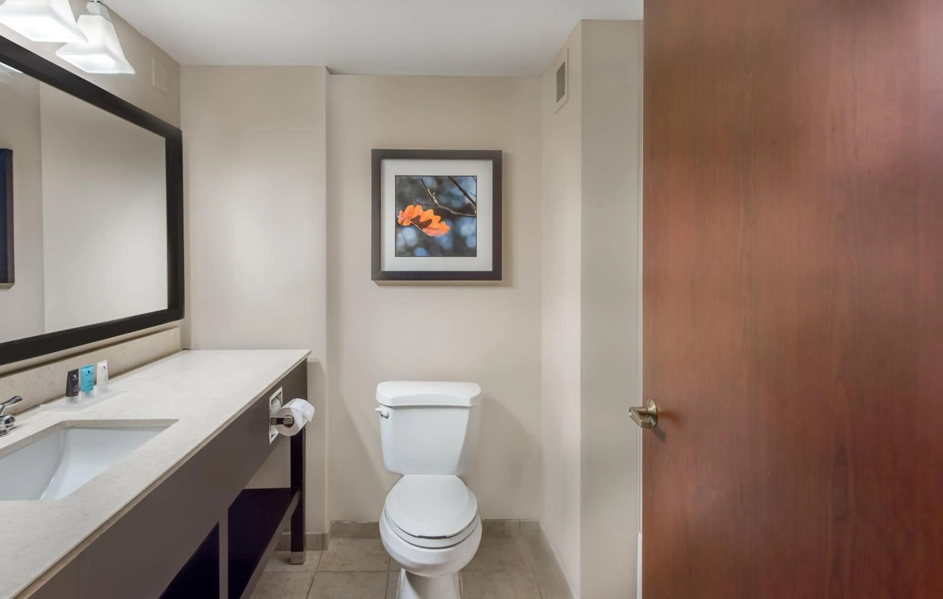 Bathroom in Crowne Plaza Cleveland at Playhouse Square by IHG