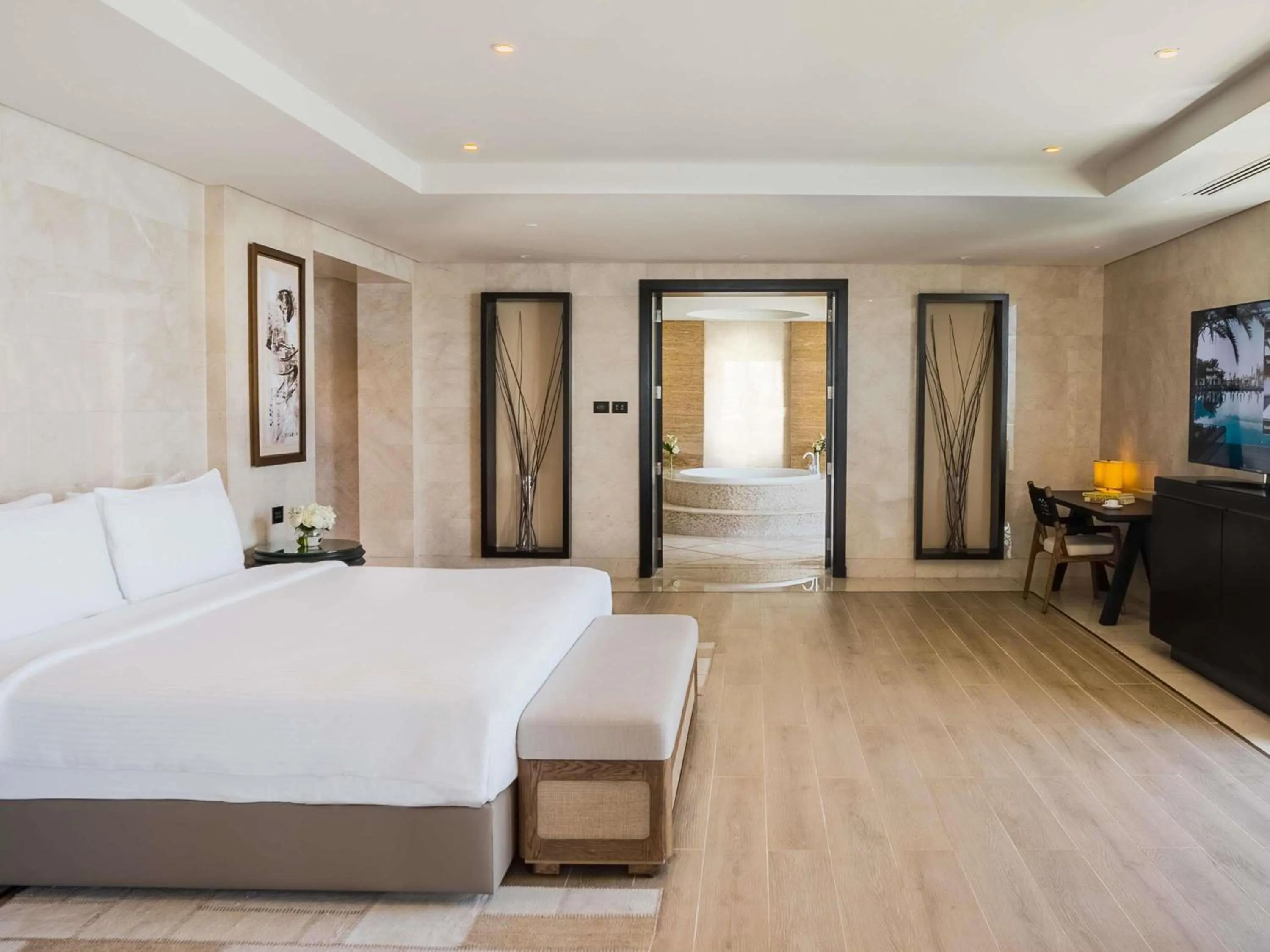 Bedroom, Bed in Rixos The Palm Hotel & Suites - Ultra All Inclusive