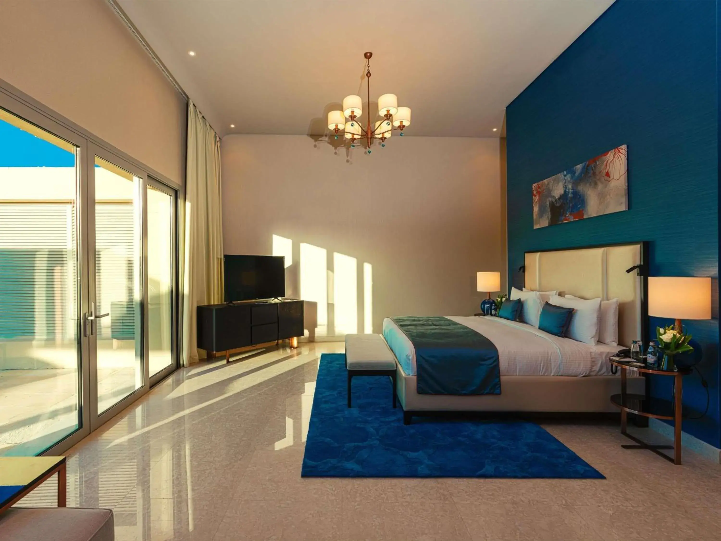 Bedroom, Bed in Rixos The Palm Hotel & Suites - Ultra All Inclusive Bedroom, Bed in Rixos The Palm Hotel & Suites - Ultra All Inclusive