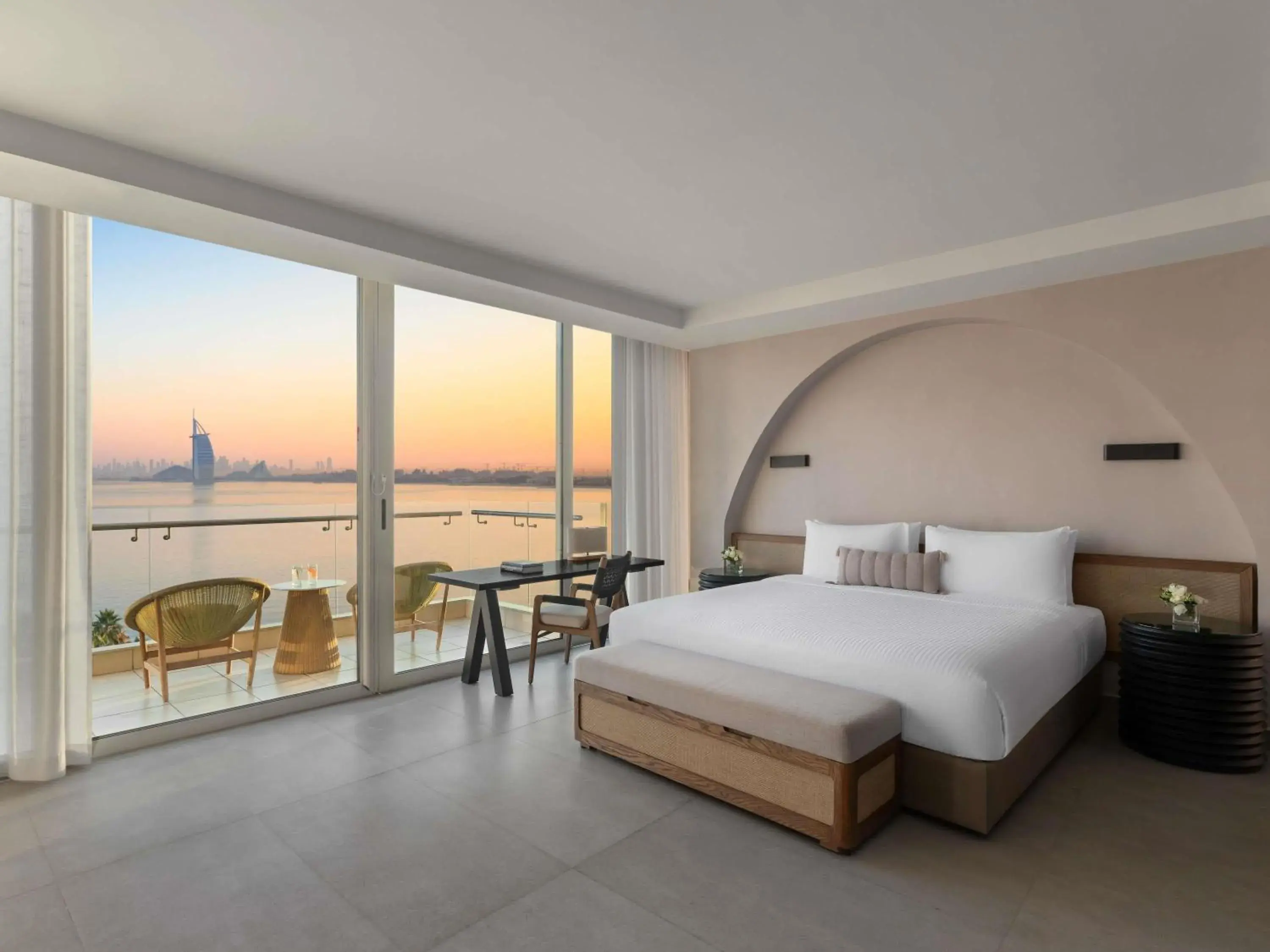 Bedroom, Bed in Rixos The Palm Hotel & Suites - Ultra All Inclusive Bedroom, Bed in Rixos The Palm Hotel & Suites - Ultra All Inclusive