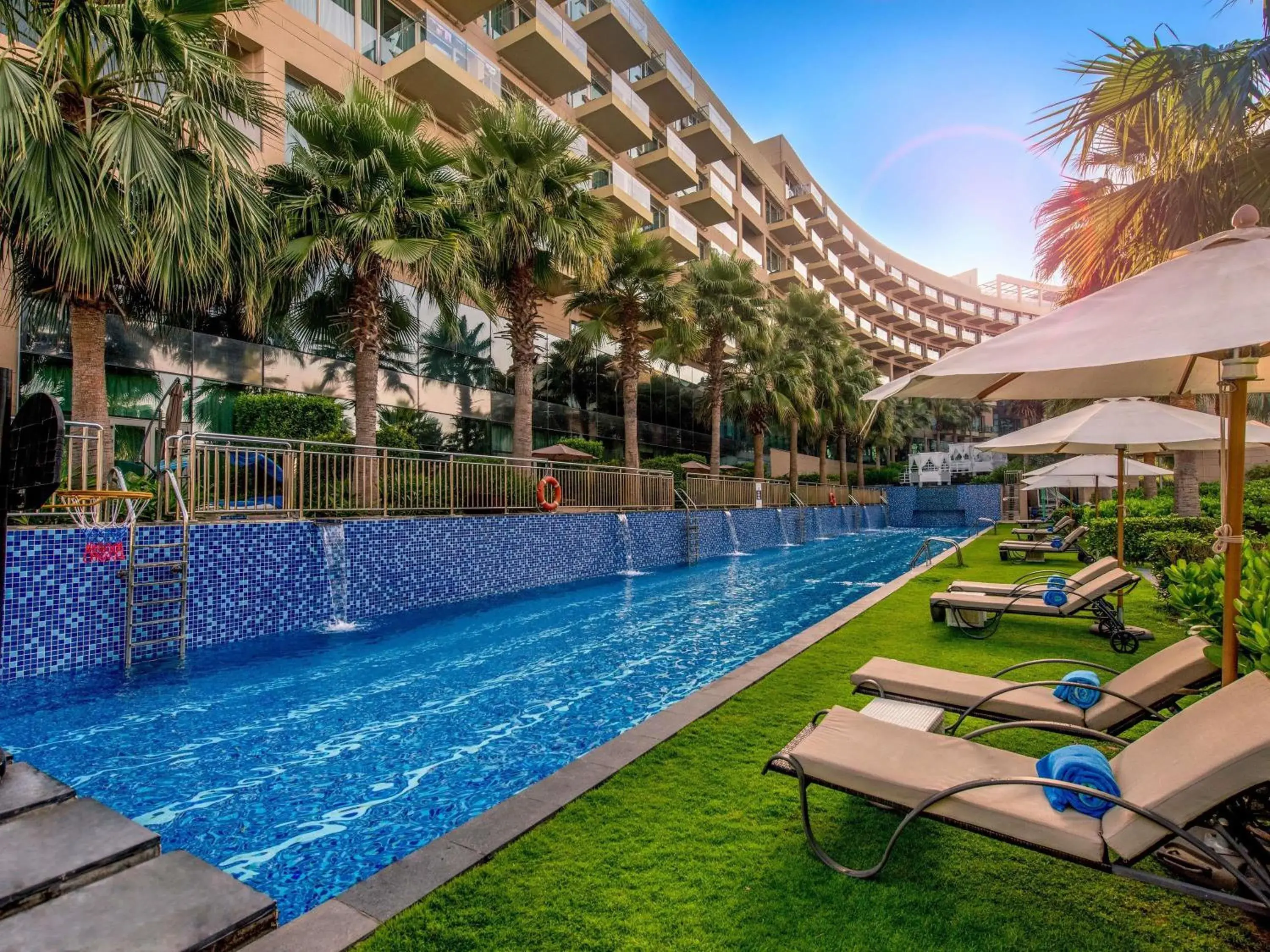 Property building in Rixos The Palm Hotel & Suites - Ultra All Inclusive Property building in Rixos The Palm Hotel & Suites - Ultra All Inclusive