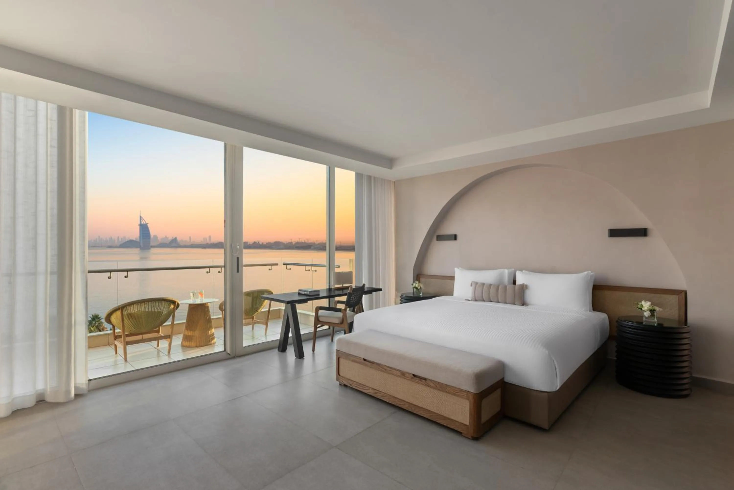 Balcony/Terrace, Bed in Rixos The Palm Hotel & Suites - Ultra All Inclusive