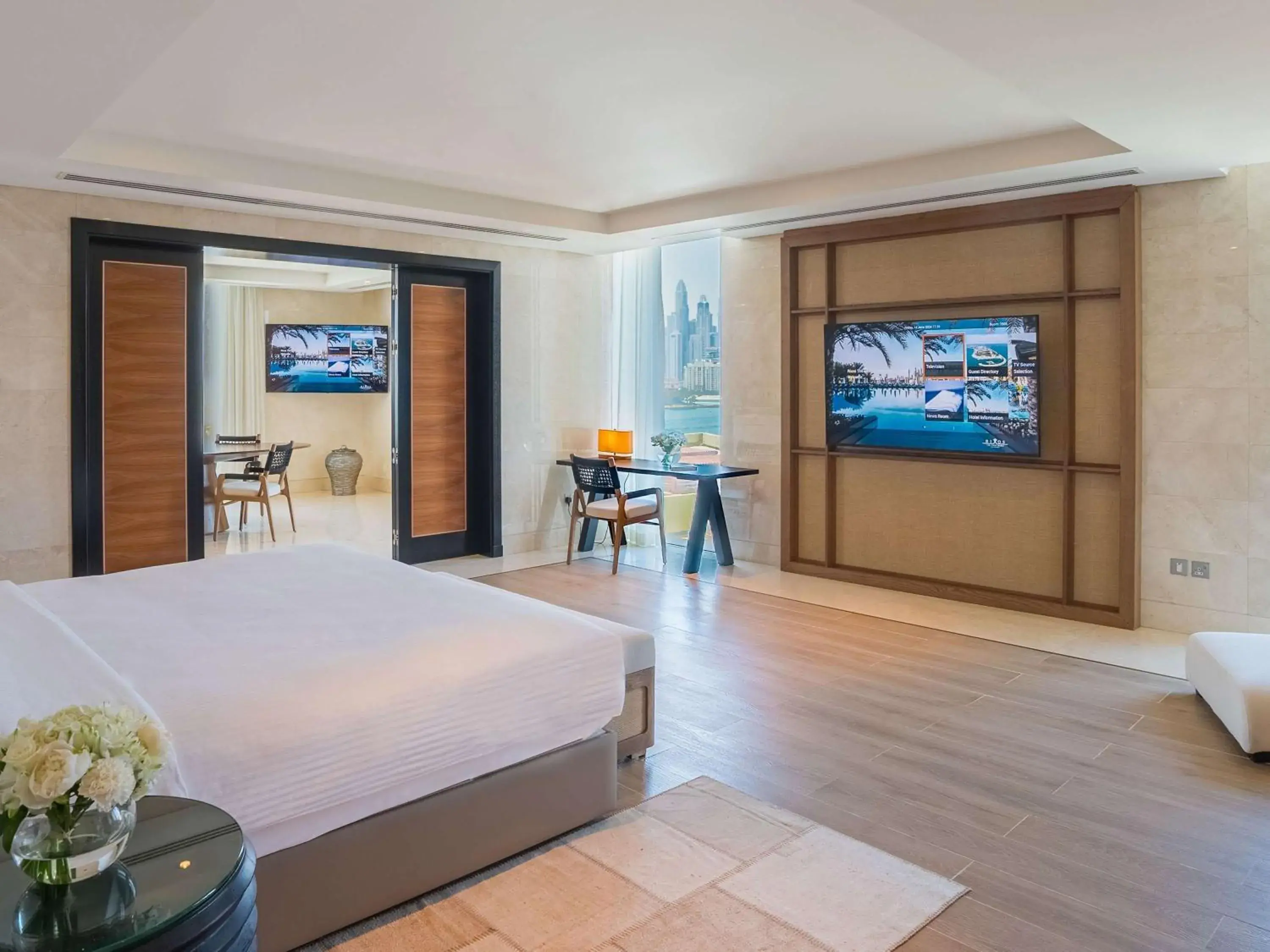 Bedroom, Bed in Rixos The Palm Hotel & Suites - Ultra All Inclusive Bedroom, Bed in Rixos The Palm Hotel & Suites - Ultra All Inclusive