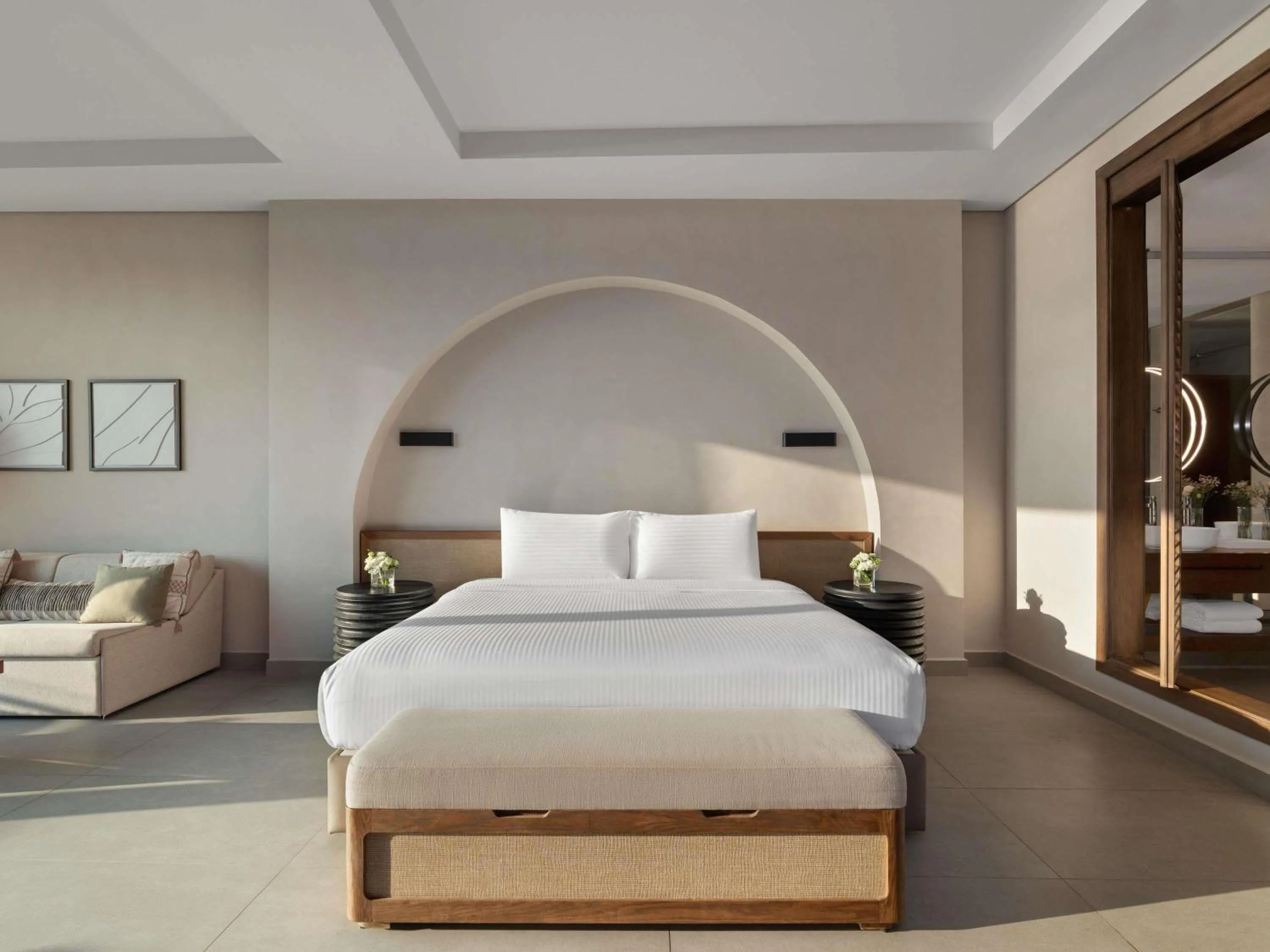 Bedroom, Bed in Rixos The Palm Hotel & Suites - Ultra All Inclusive