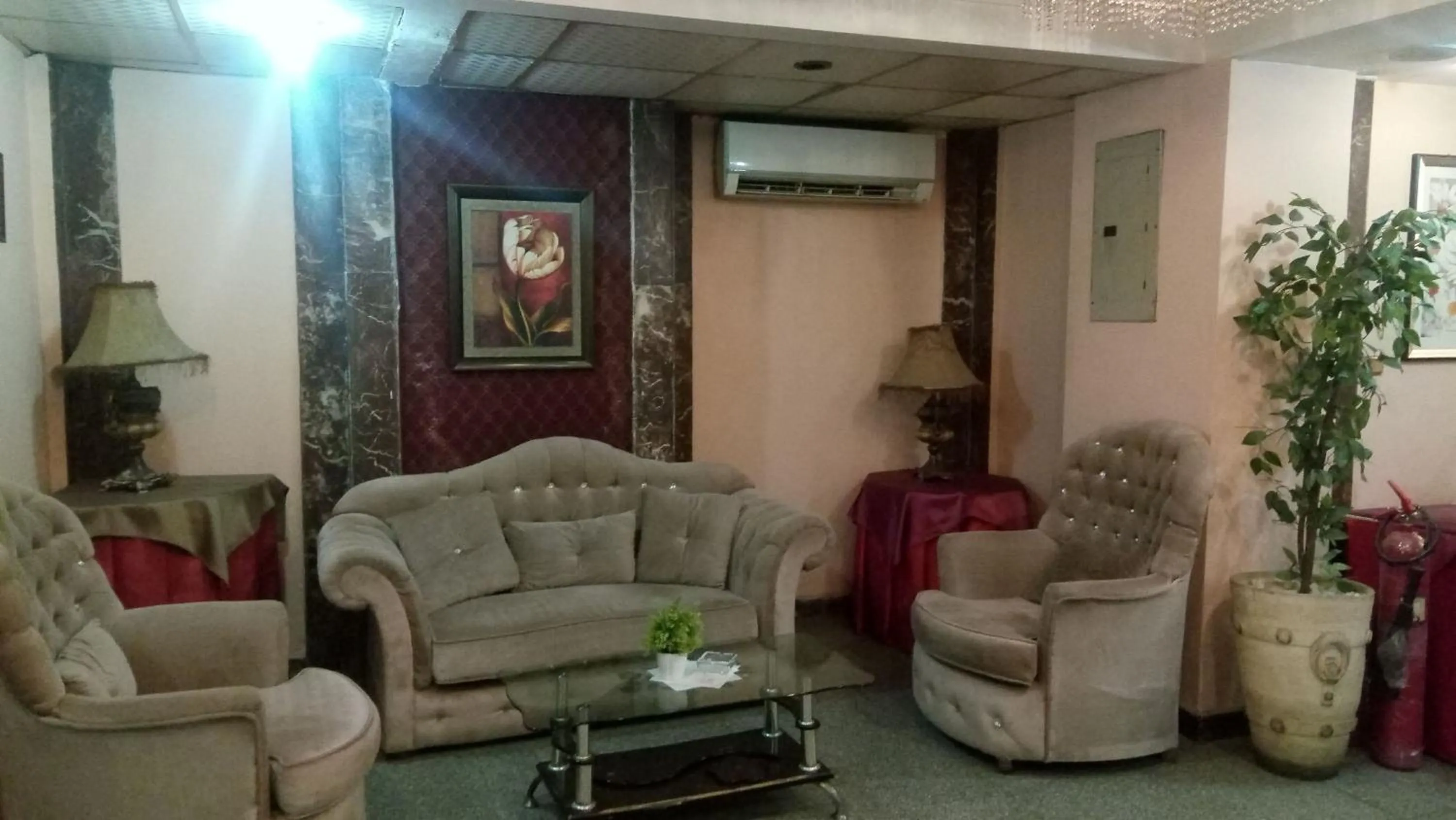 Seating area in Mayorca Hotel Cairo