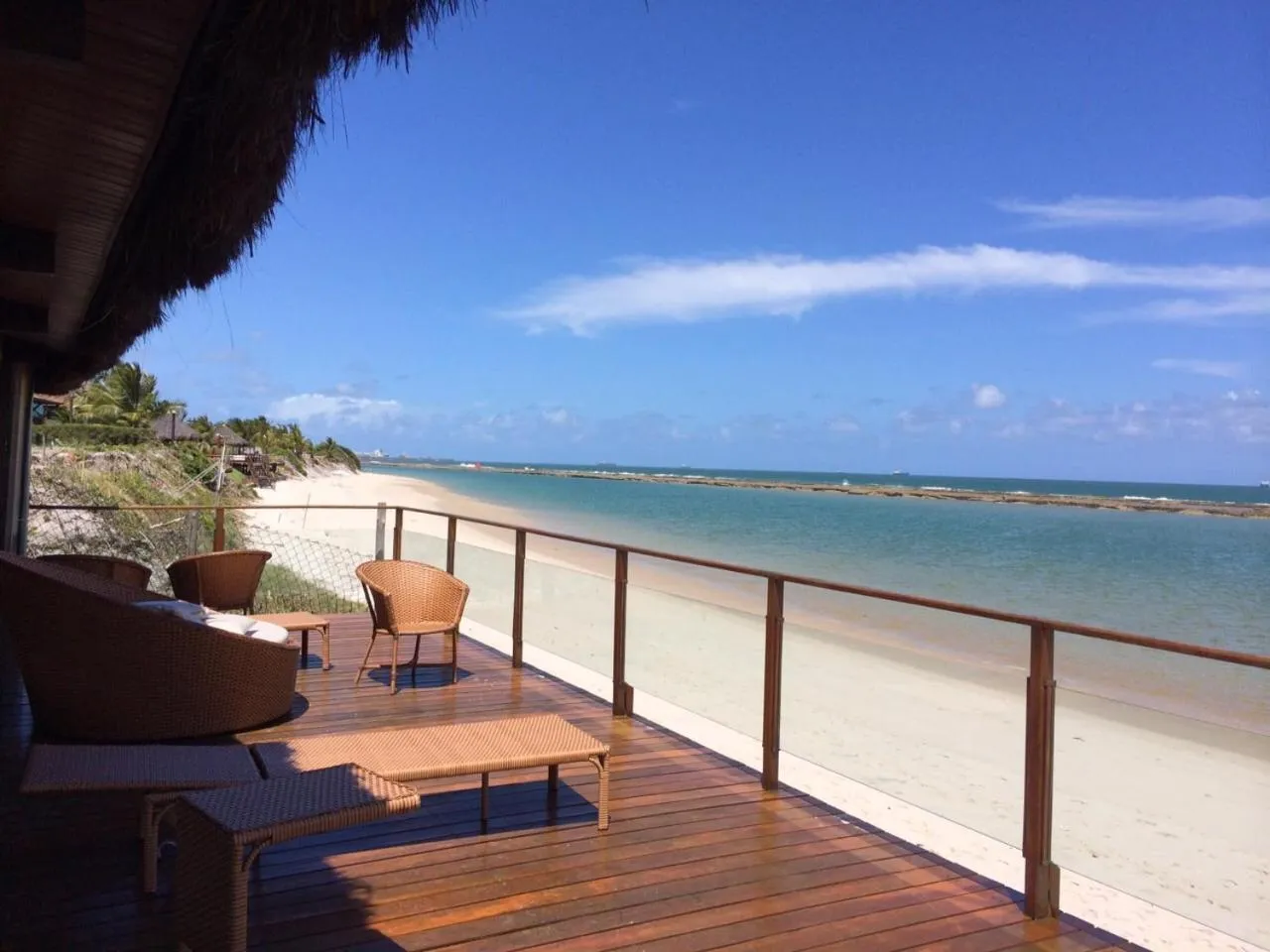 Balcony/Terrace in Muro Alto Marupiara Flats Porto de Galinhas