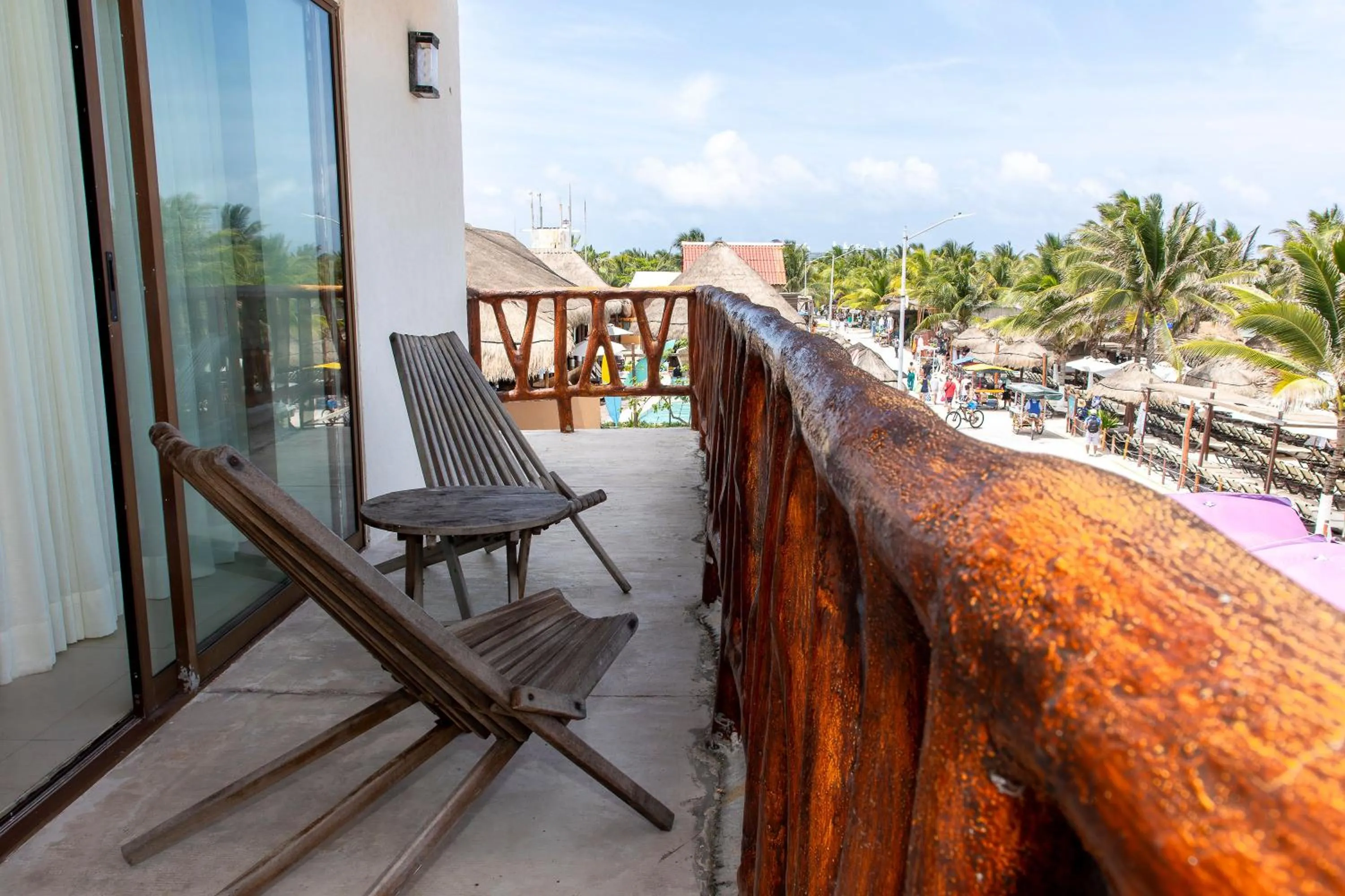 Balcony/Terrace in Quinto Sole Boutique Hotel Mahahual