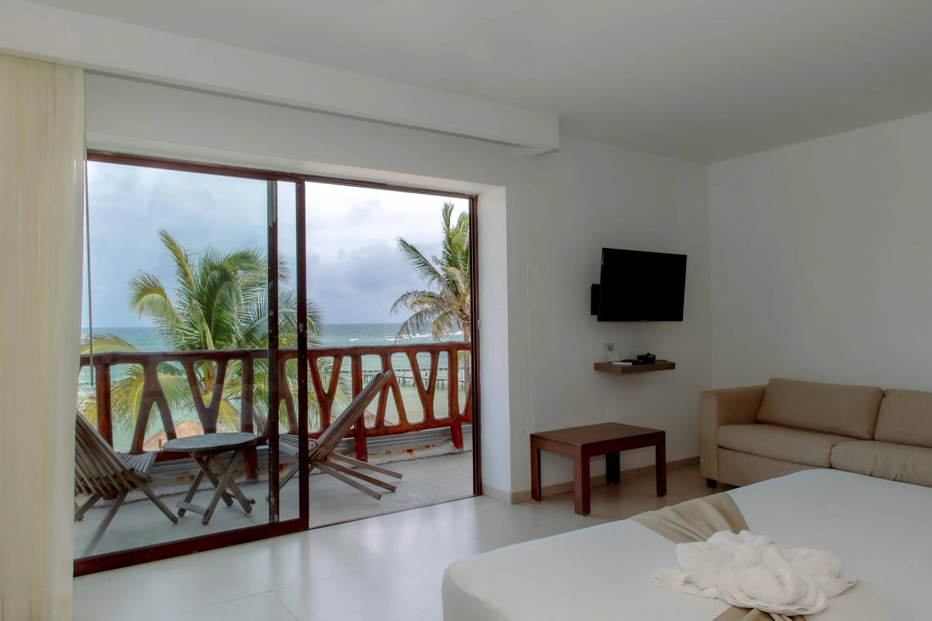 Bedroom, Bed in Quinto Sole Boutique Hotel Mahahual
