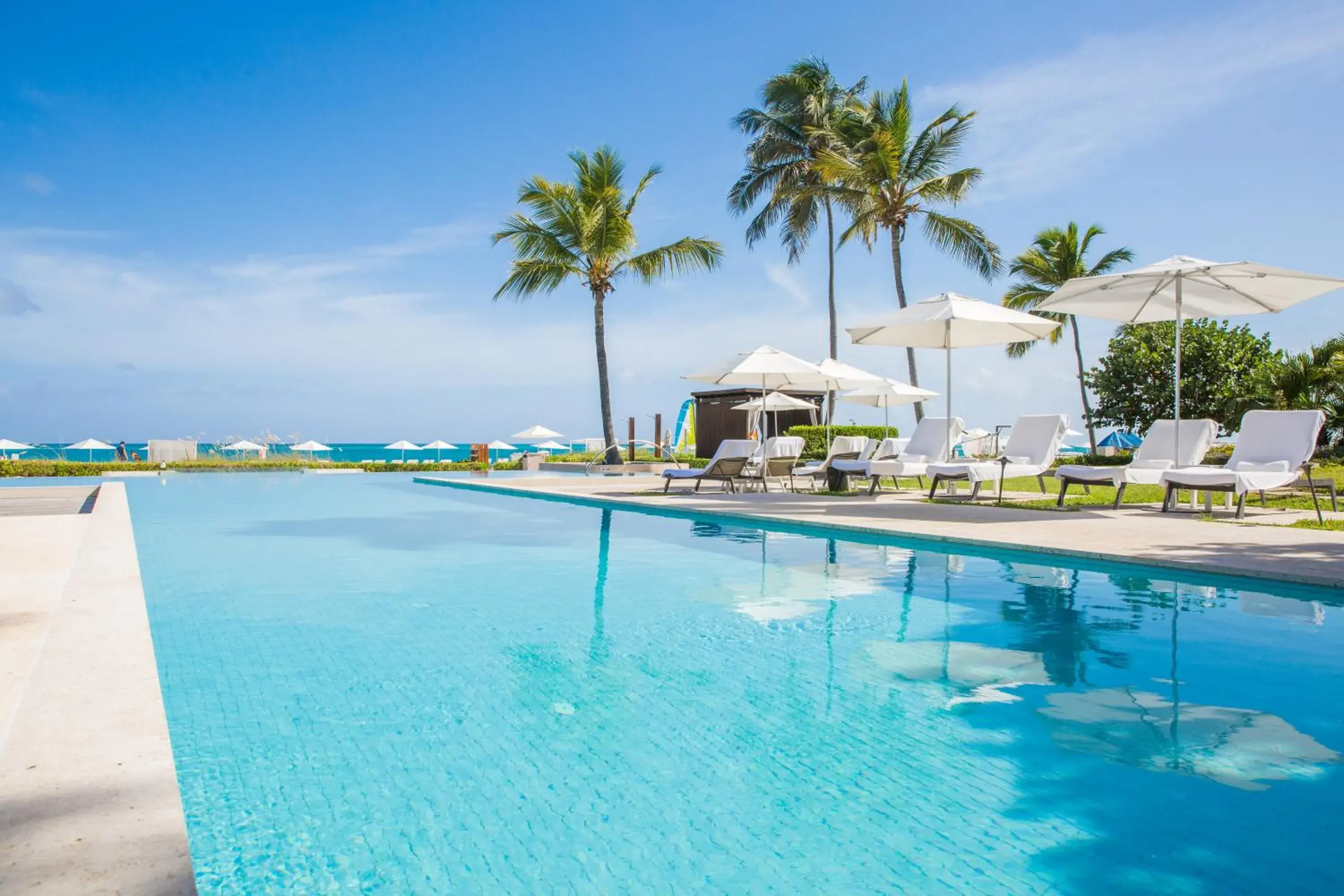 Pool view in Grace Bay Club Pool view in Grace Bay Club