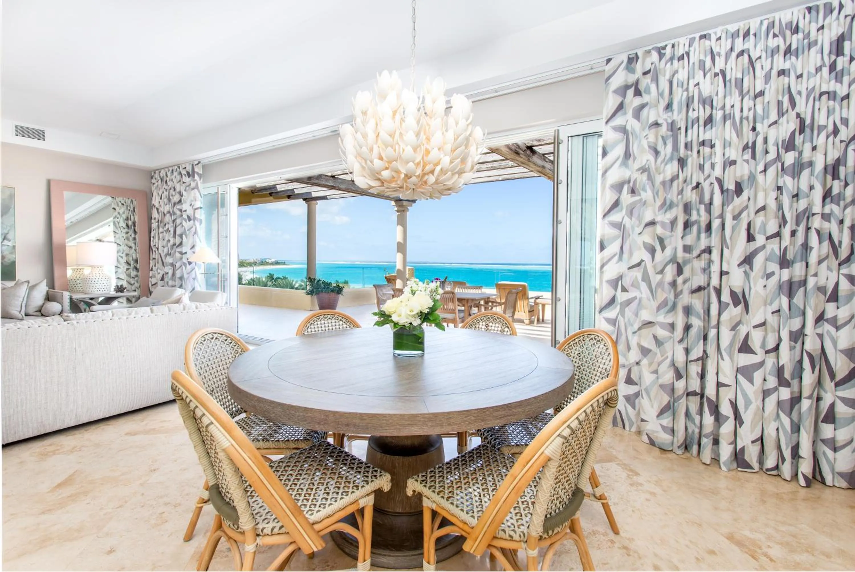 Dining area in Grace Bay Club