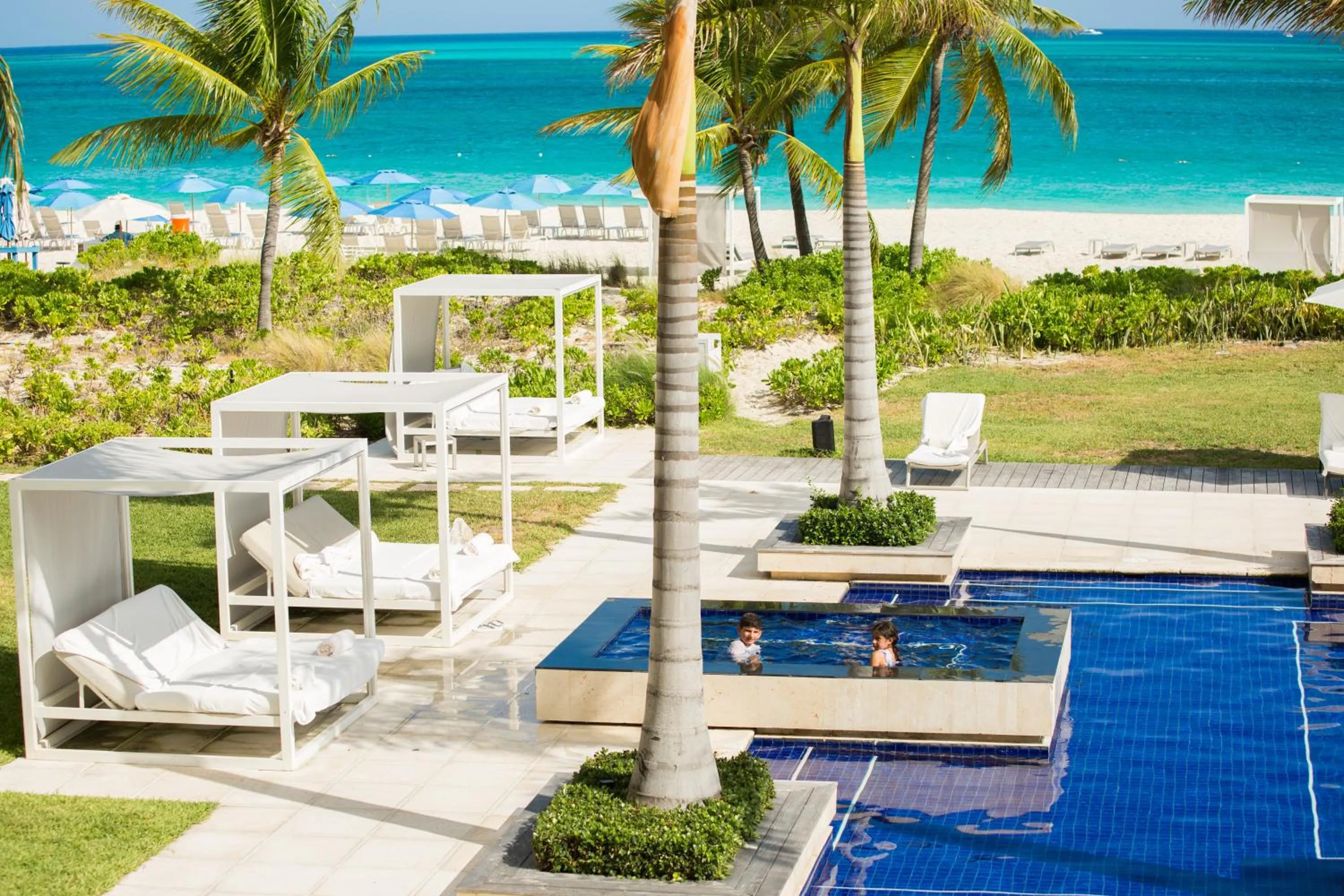 Pool view in Grace Bay Club