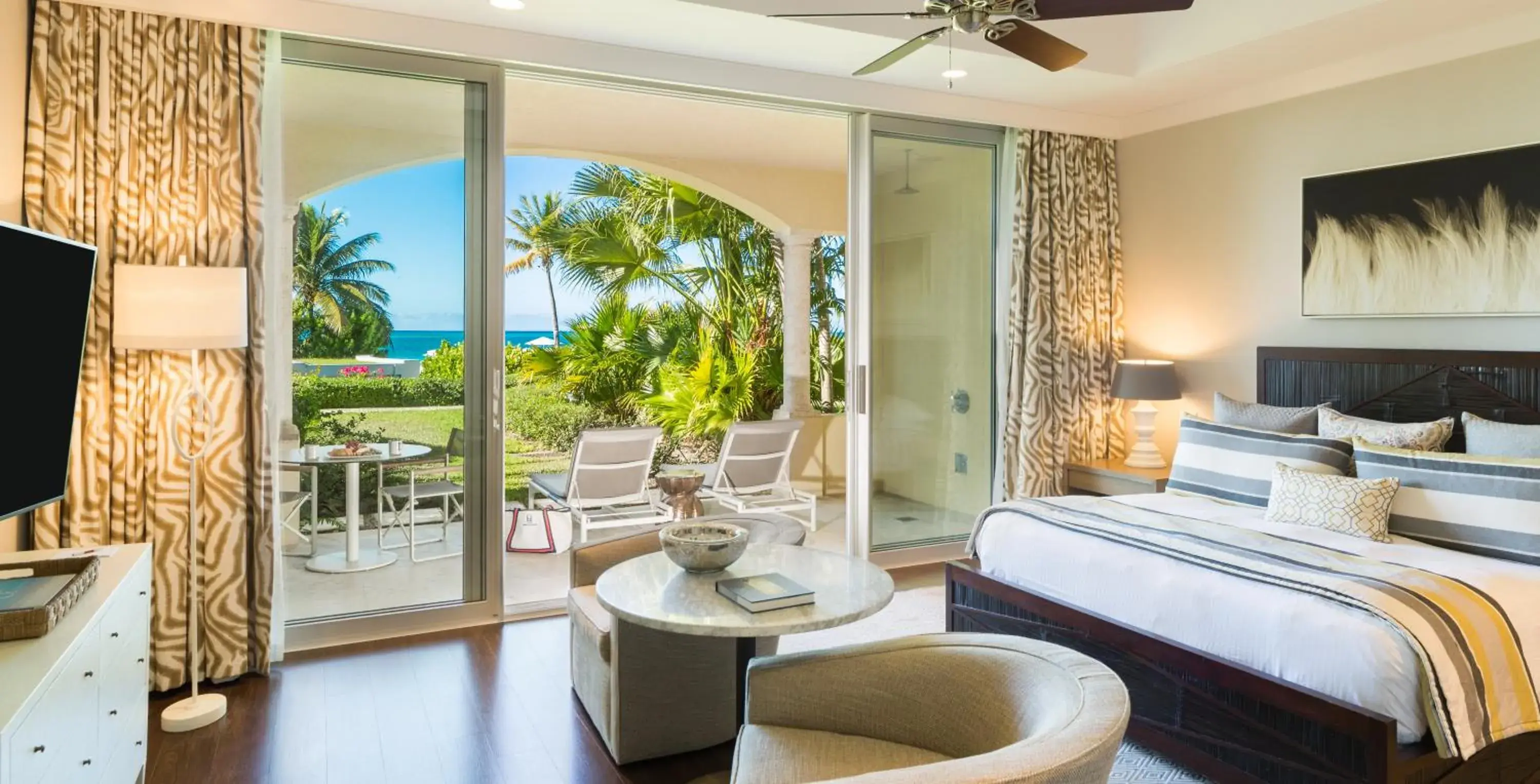 View (from property/room), Bed in Grace Bay Club View (from property/room), Bed in Grace Bay Club