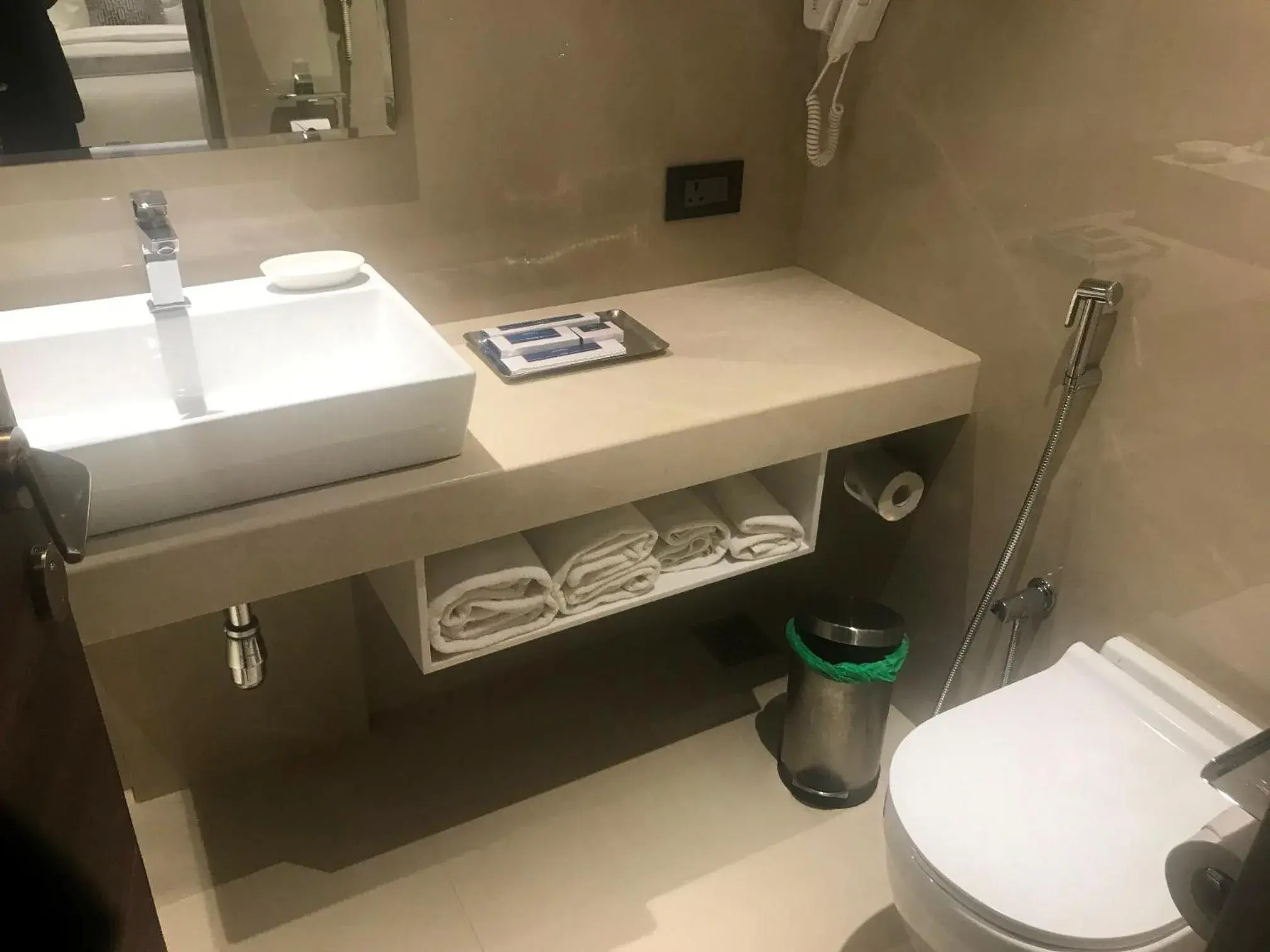 Bathroom in Tunga International Hotel Bathroom in Tunga International Hotel