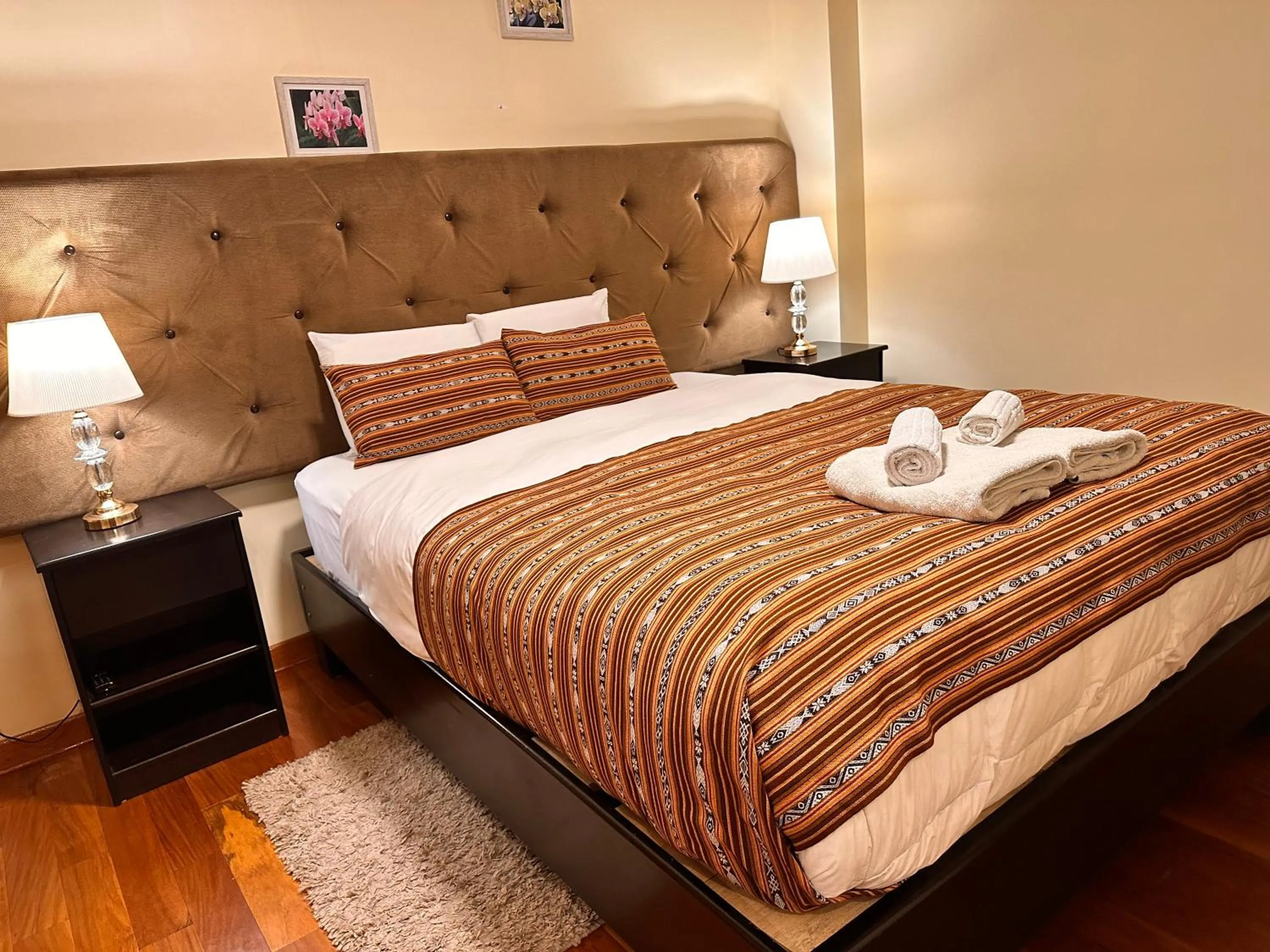 Bed in Hotel Las Quenas